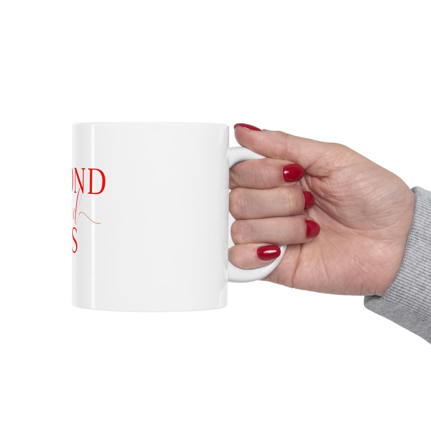 Beyond Blessed NCS - Plain Ceramic Mug 11oz - Red