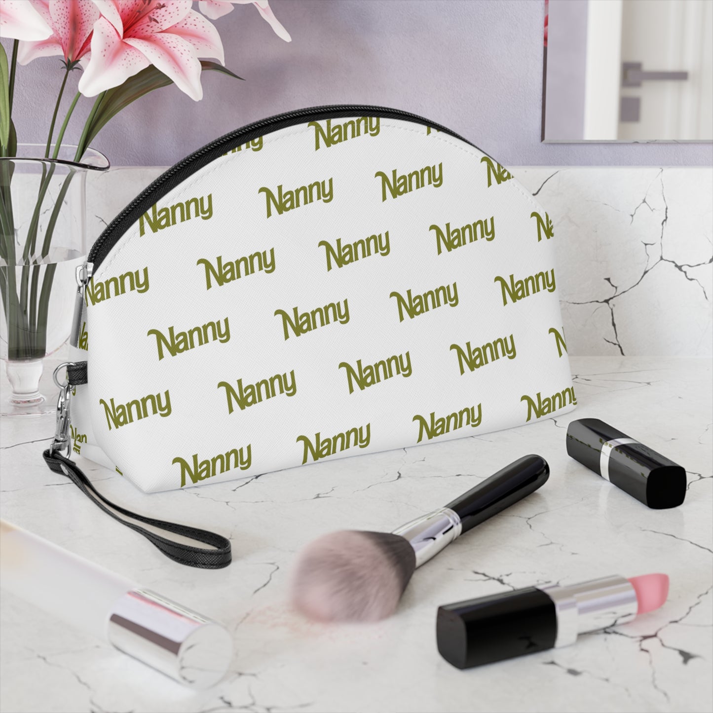 Nanny - Makeup Bag - Olive Green