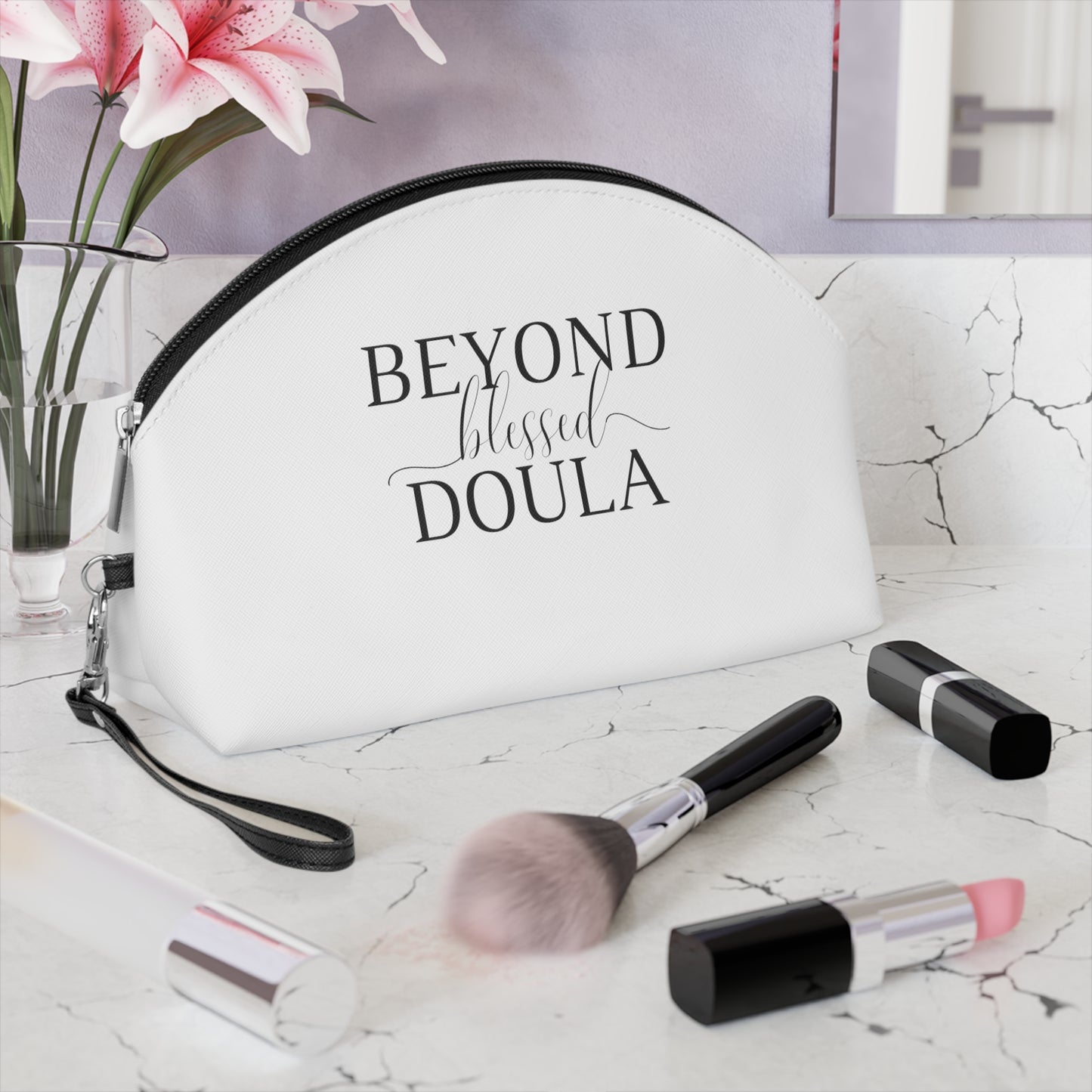 Beyond Blessed Doula - Makeup Bag - Black