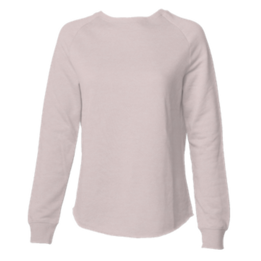 Personalized Design Women's Lightweight Sweatshirt - Blush