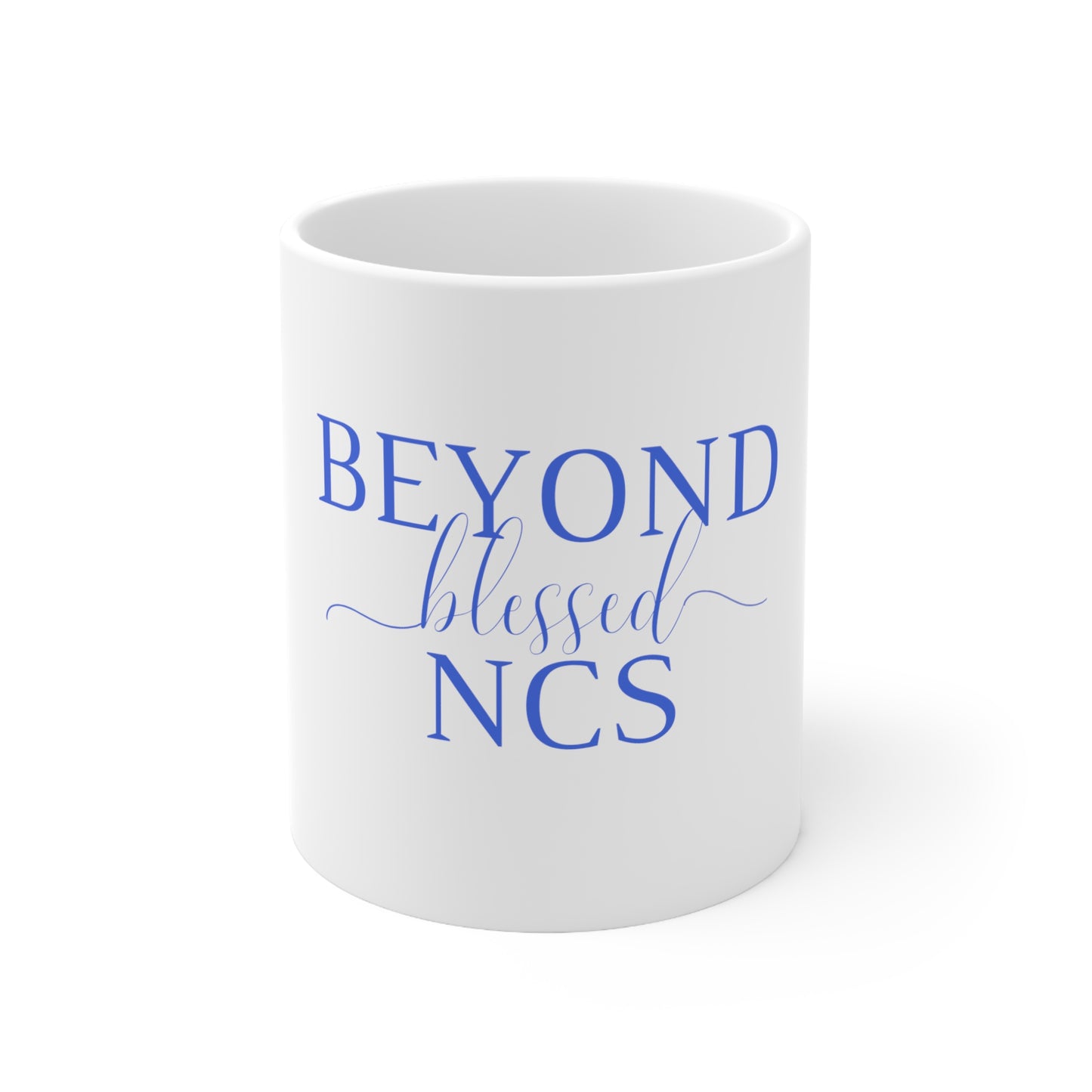 Beyond Blessed NCS - Plain Ceramic Mug 11oz - Royal Blue
