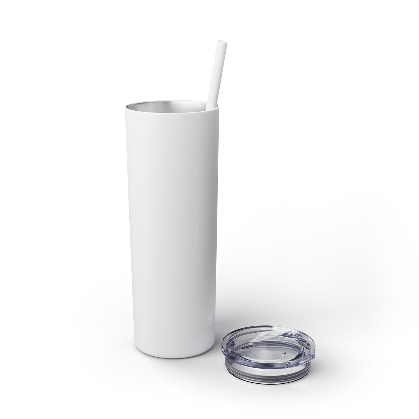 Personalized Design Skinny Tumbler with Straw, 20oz