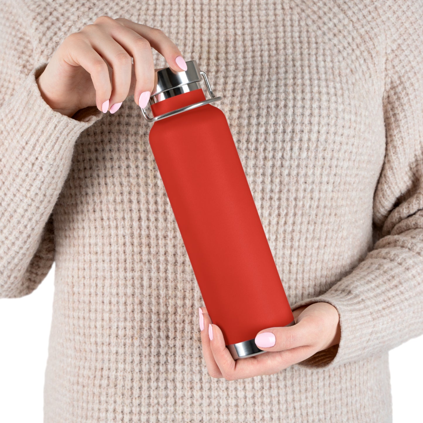 Personalized Design Copper Vacuum Insulated Bottle, 22oz