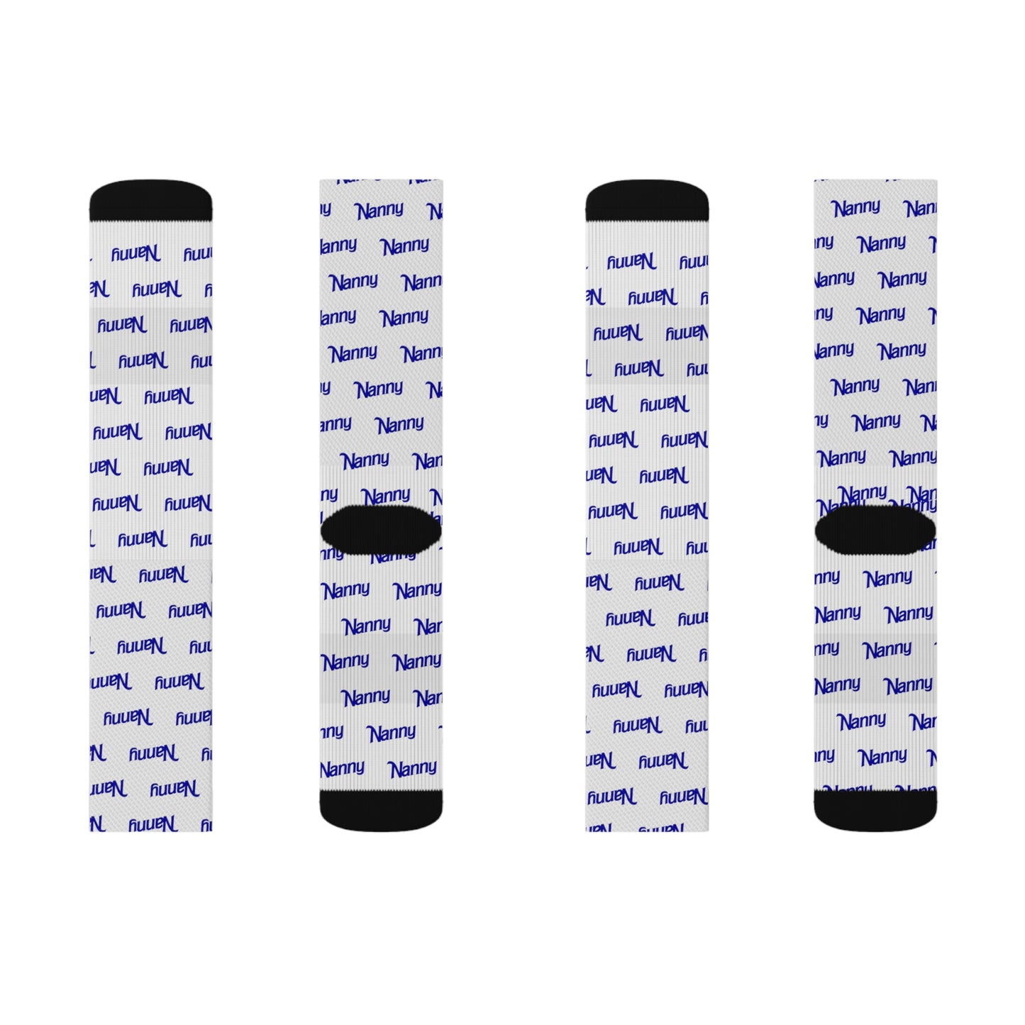 Nanny - Allover Print Socks - Royal Blue