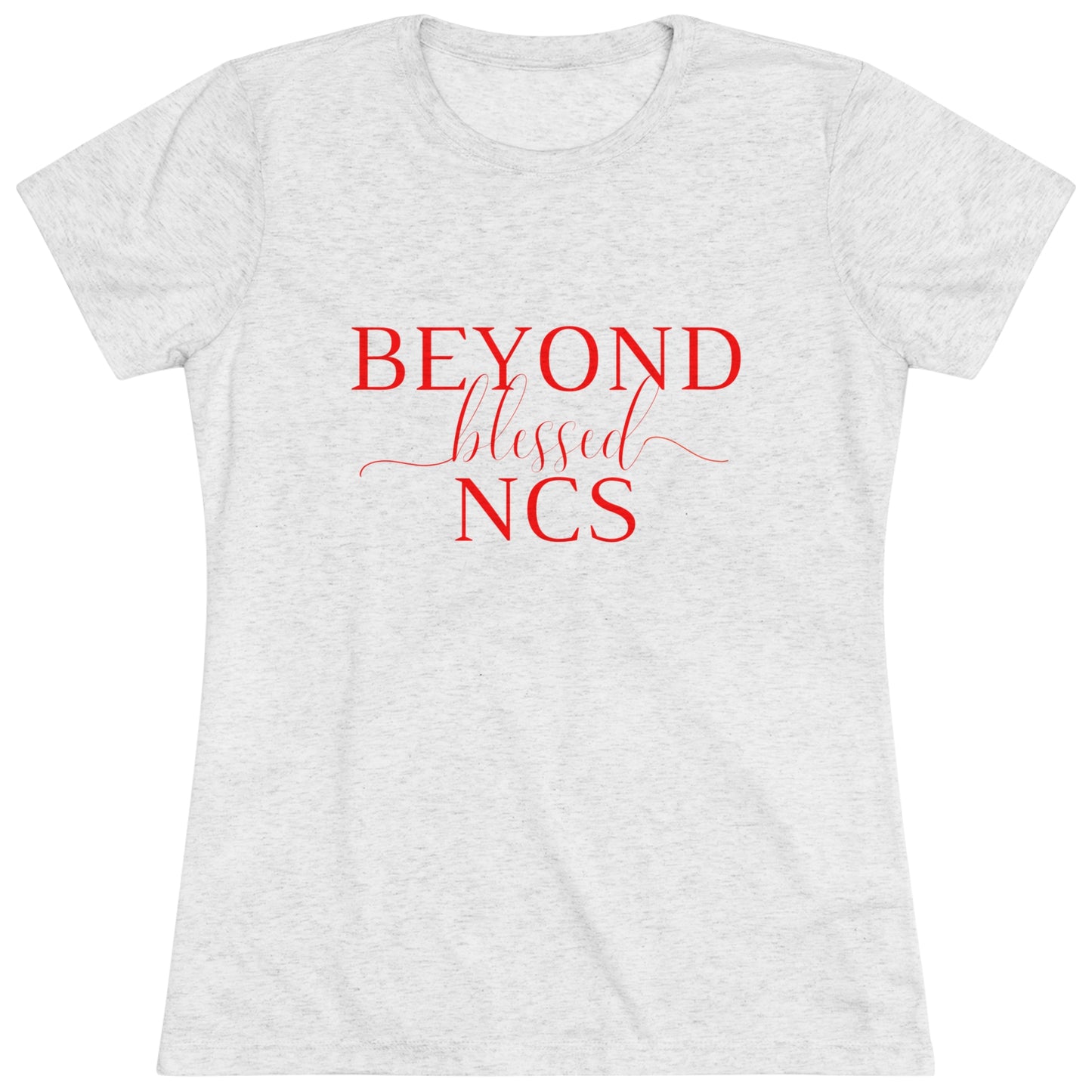 Beyond Blessed NCS - Women's Triblend Tee - Red