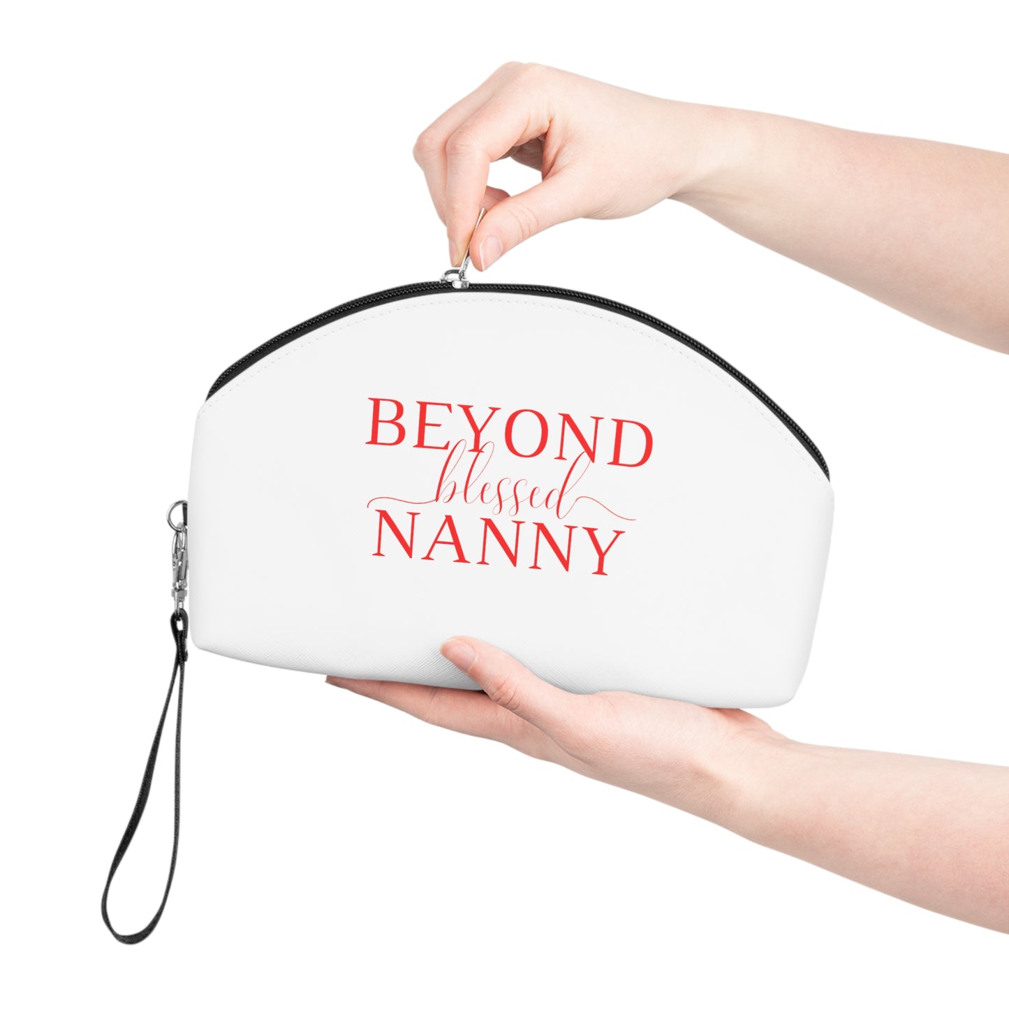 Beyond Blessed Nanny - Makeup Bag - Red