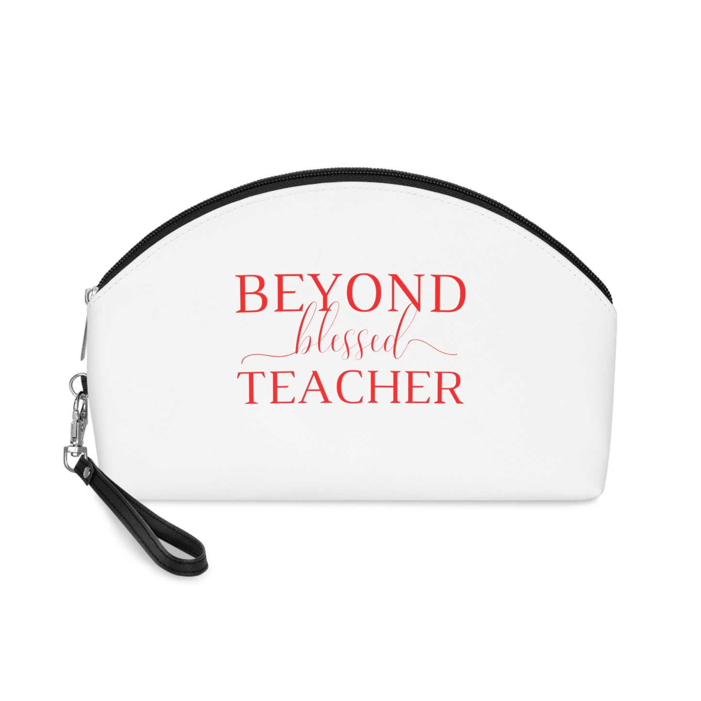 Beyond Blessed Teacher - Makeup Bag - Red