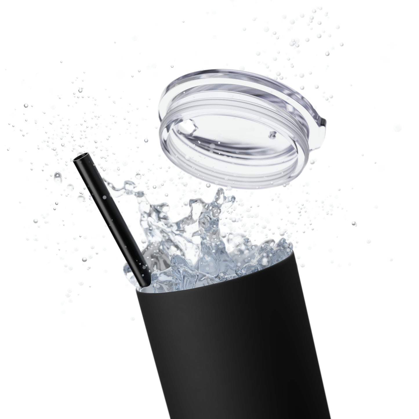 Beyond Blessed Nanny - White - Skinny Tumbler with Straw, 20oz