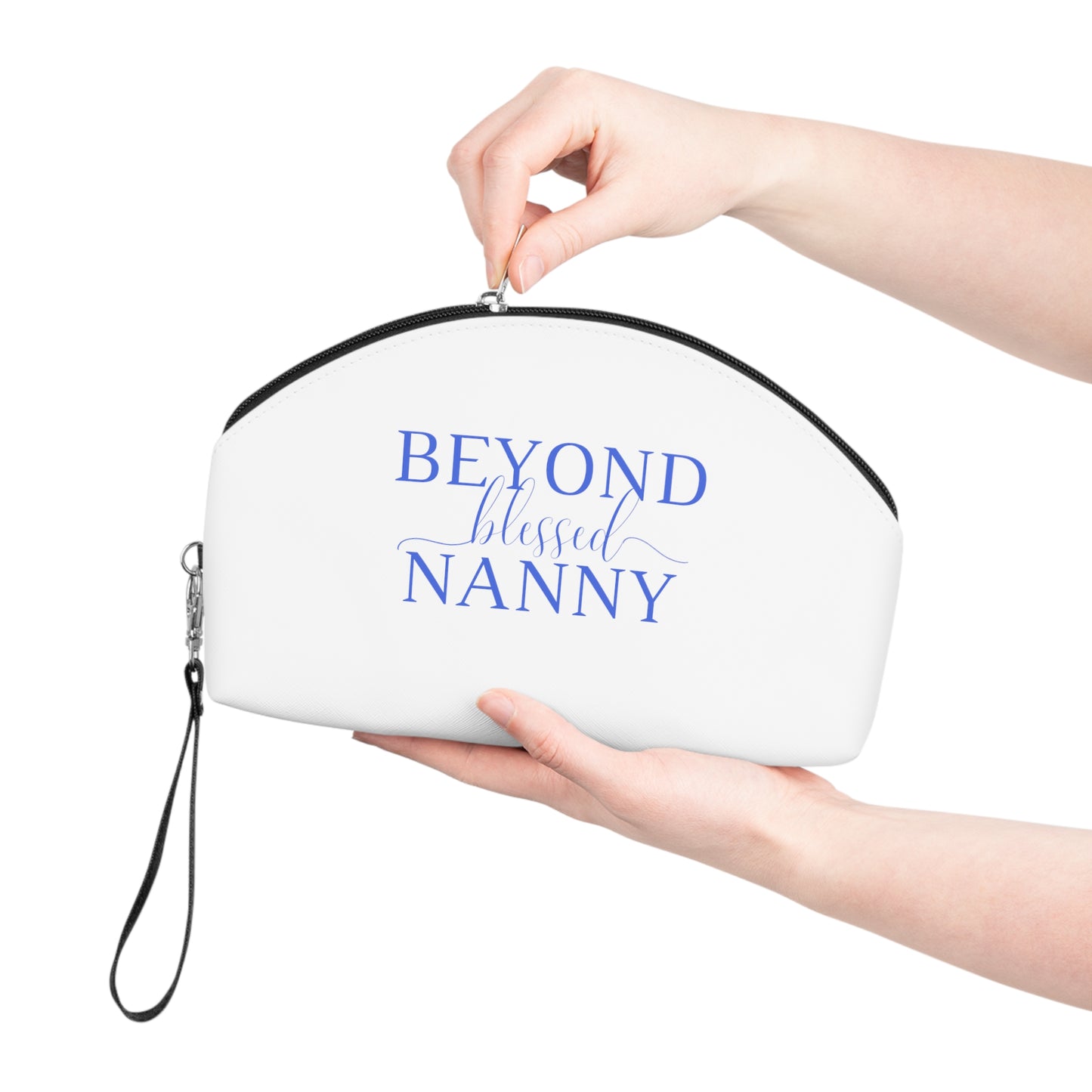 Beyond Blessed Nanny - Makeup Bag - Royal Blue