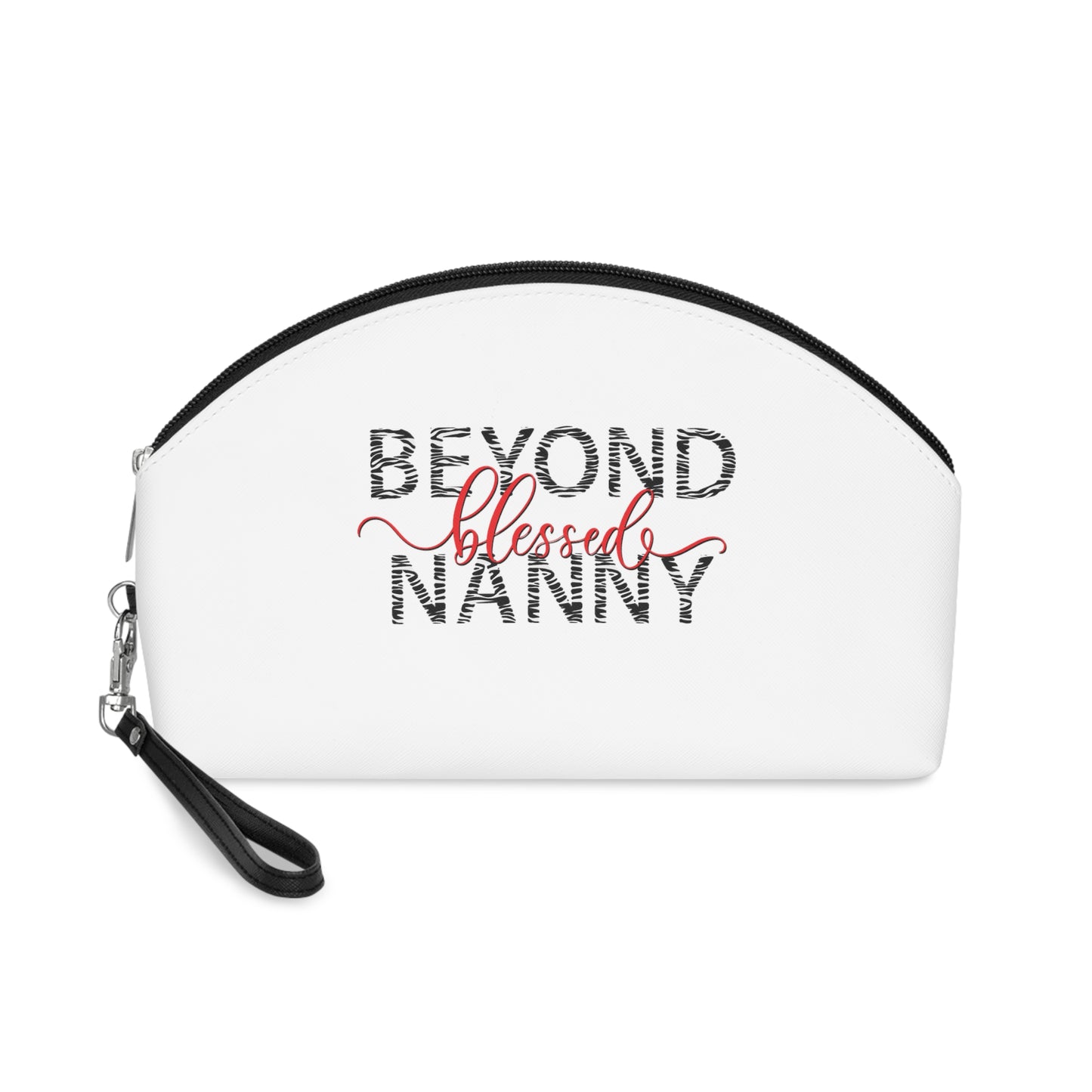 Beyond Blessed Nanny - Zebra Print - Makeup Bag