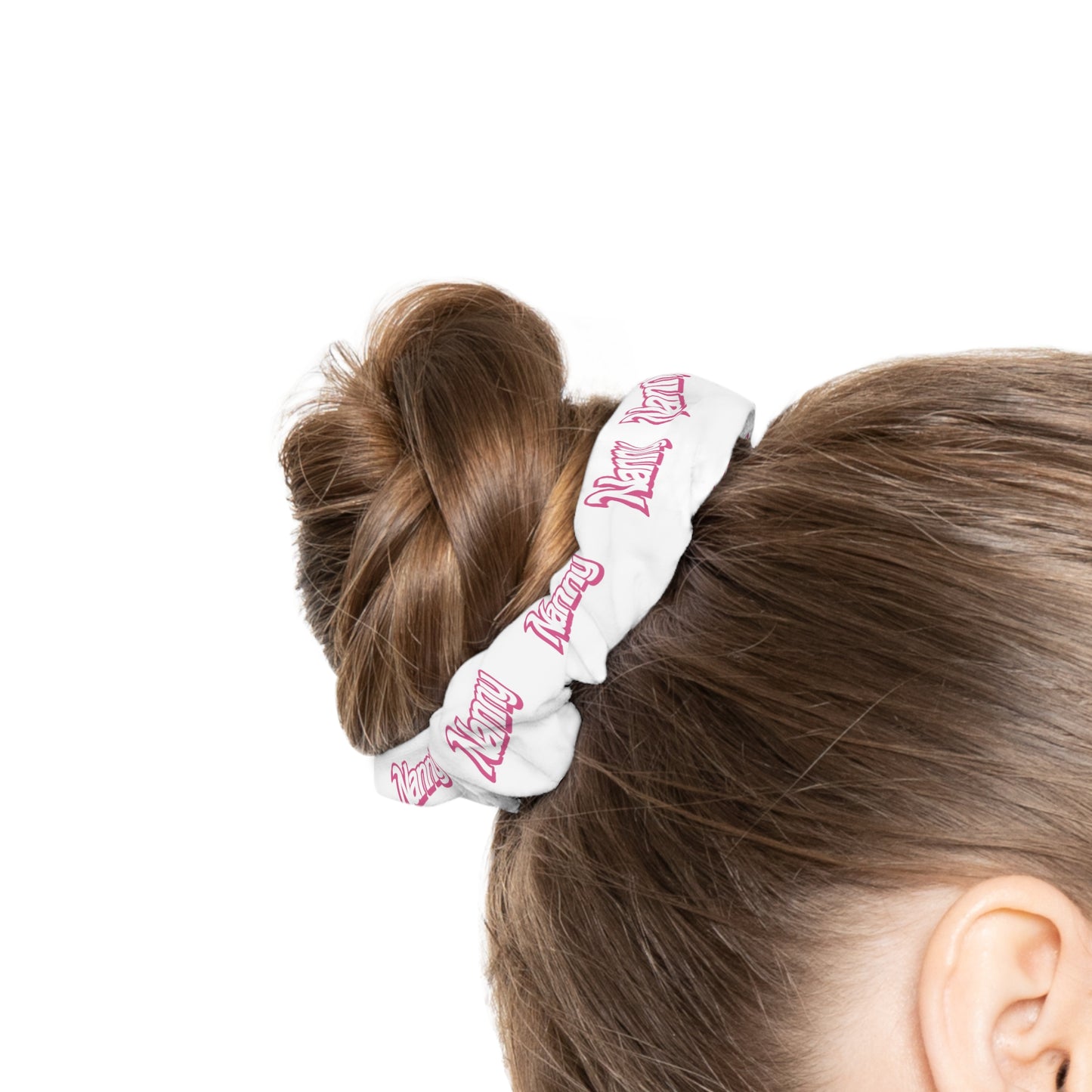 Blush Scrunchie - White