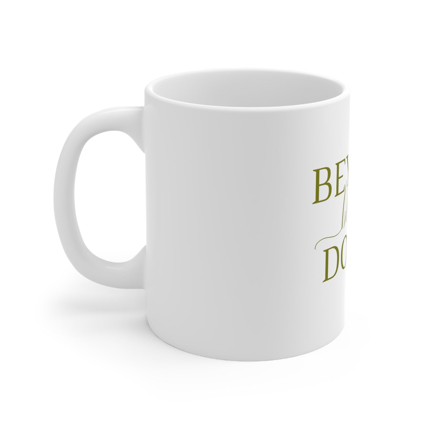 Beyond Blessed Doula - Plain Ceramic Mug 11oz - Olive Green