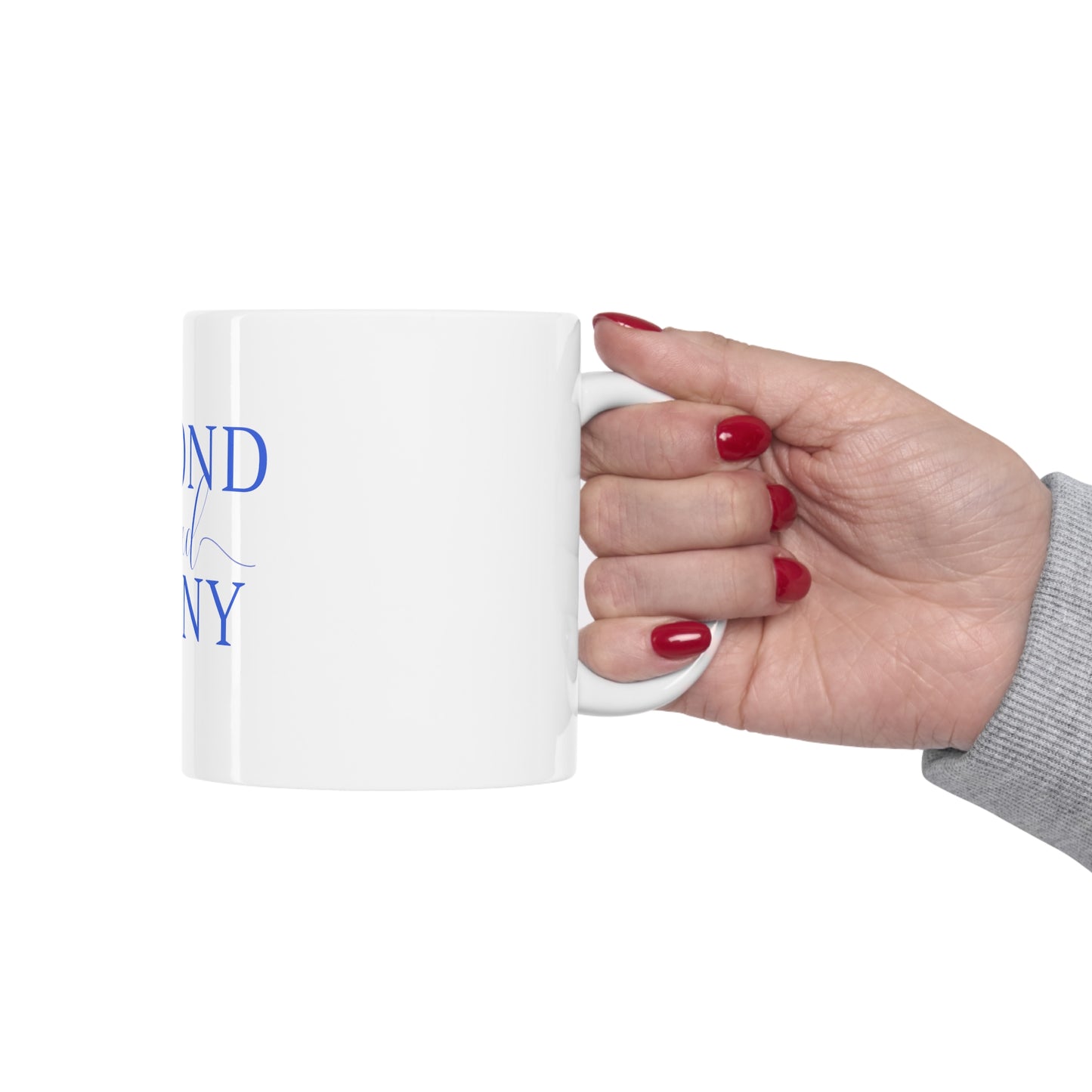 Beyond Blessed Nanny - Plain Ceramic Mug 11oz - Royal Blue