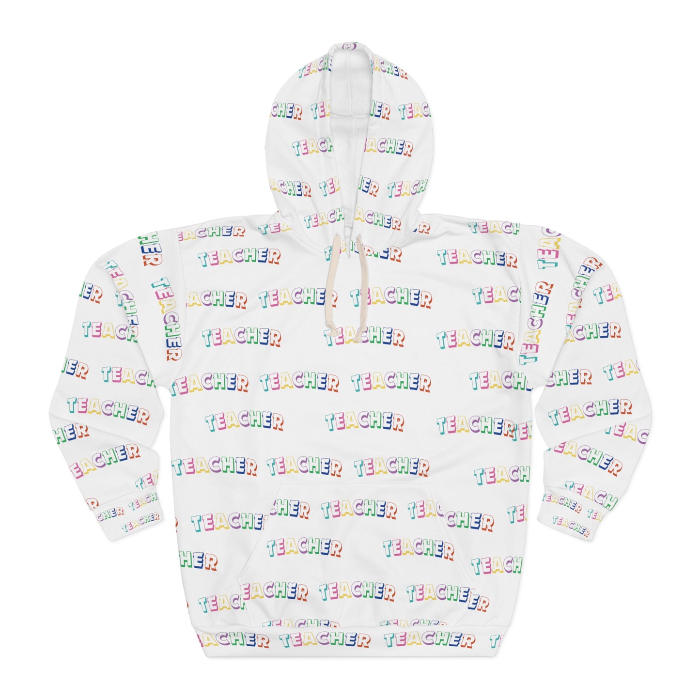 Teacher - Allover Print Pullover Hoodie (AOP)