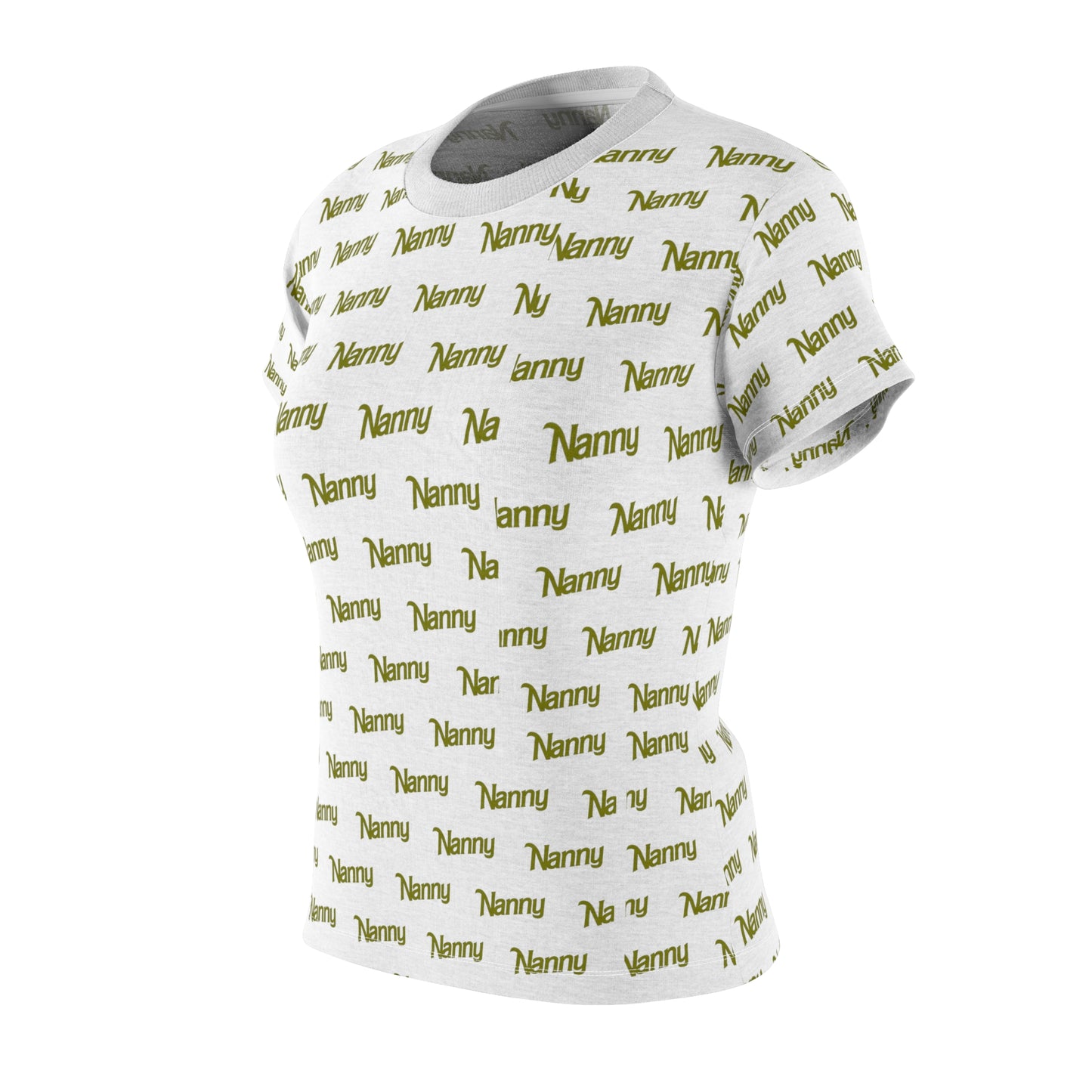 Nanny - Women's Cut & Sew Tee (AOP) - Olive Green