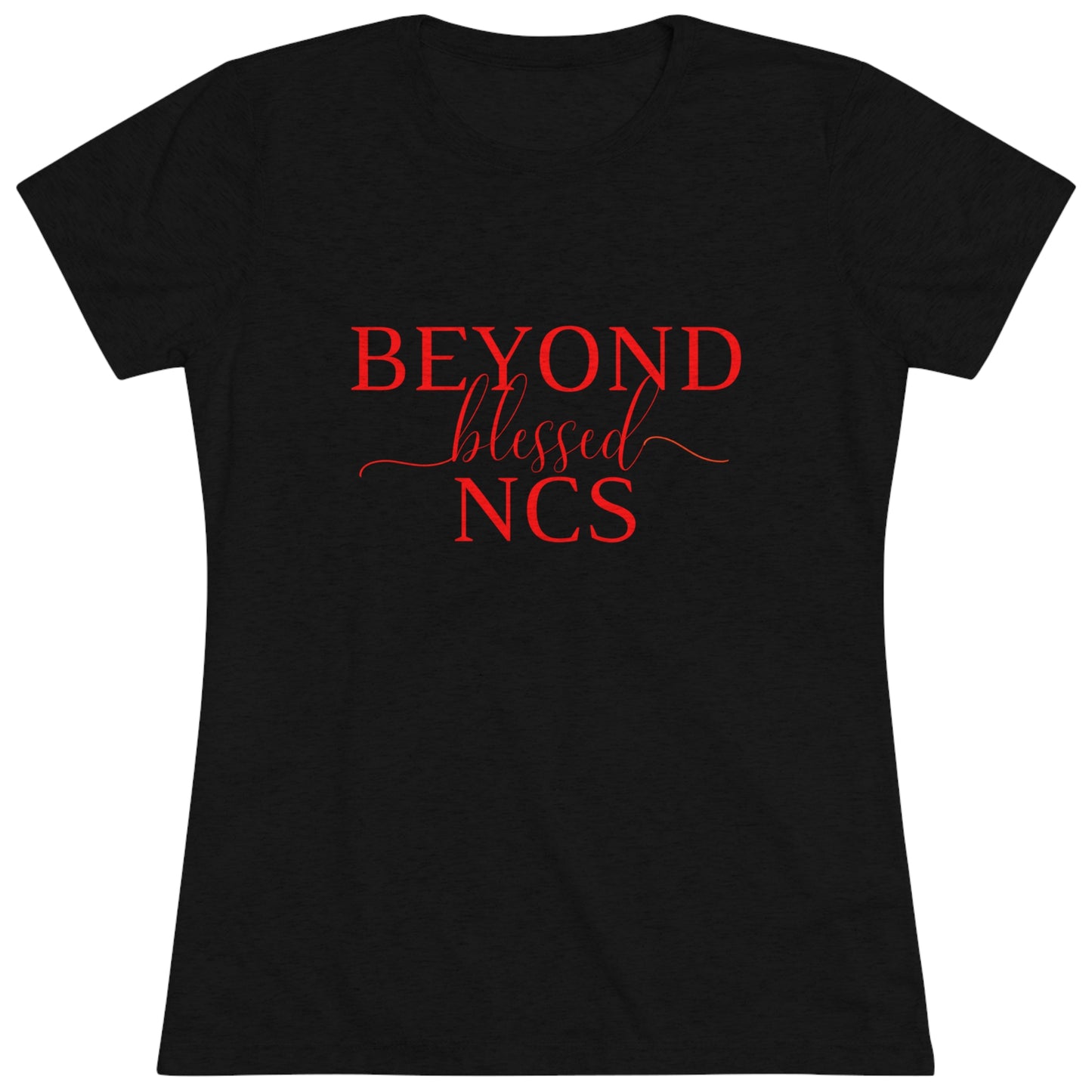 Beyond Blessed NCS - Women's Triblend Tee - Red