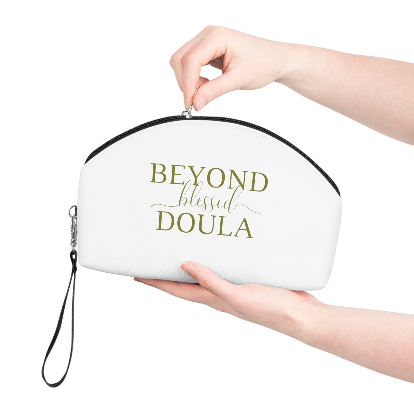 Beyond Blessed Doula - Makeup Bag - Olive Green
