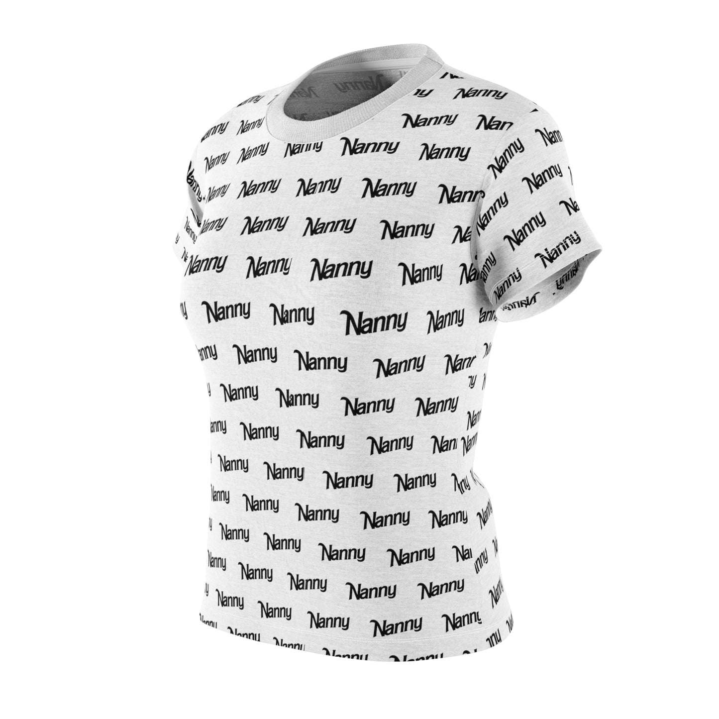 Nanny - Women's Cut & Sew Tee (AOP) - Black
