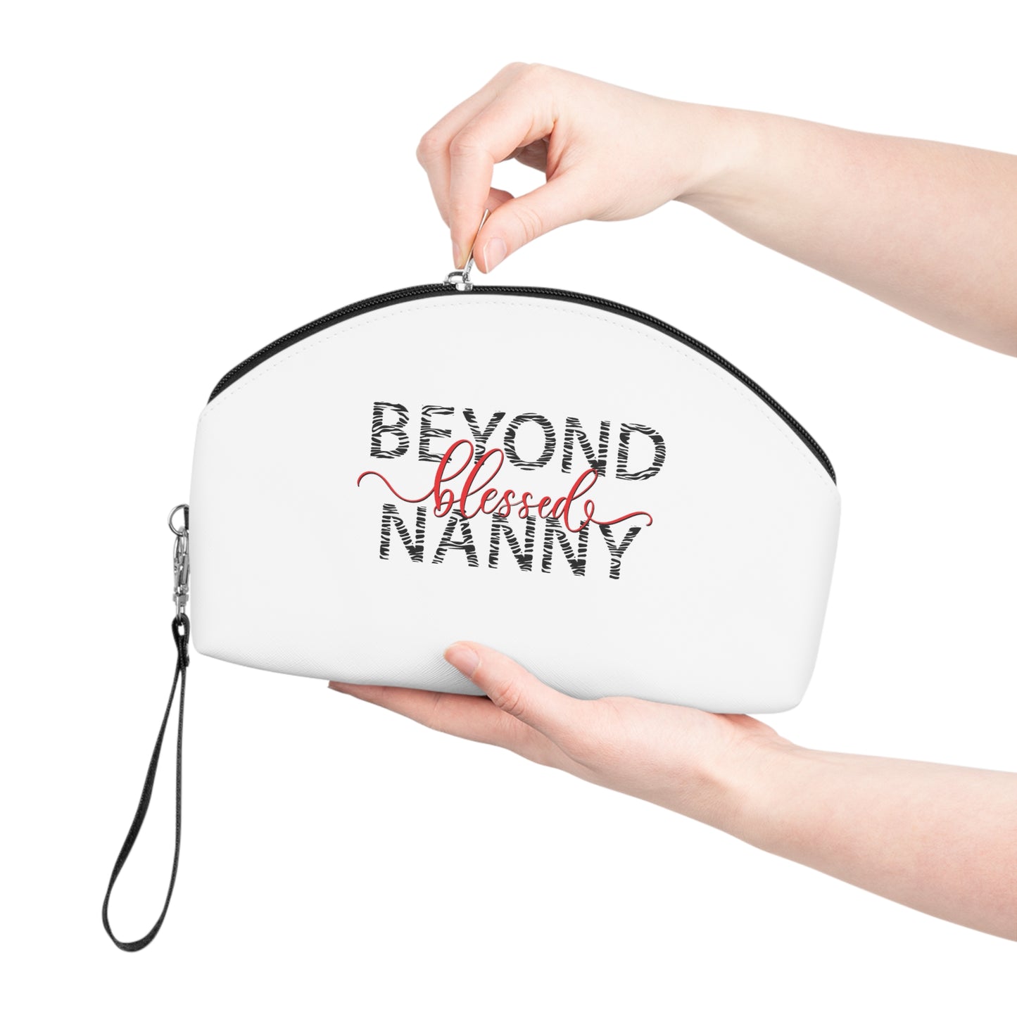 Beyond Blessed Nanny - Zebra Print - Makeup Bag