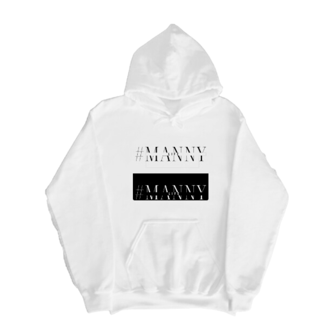 Men's Pullover Hoodie - White