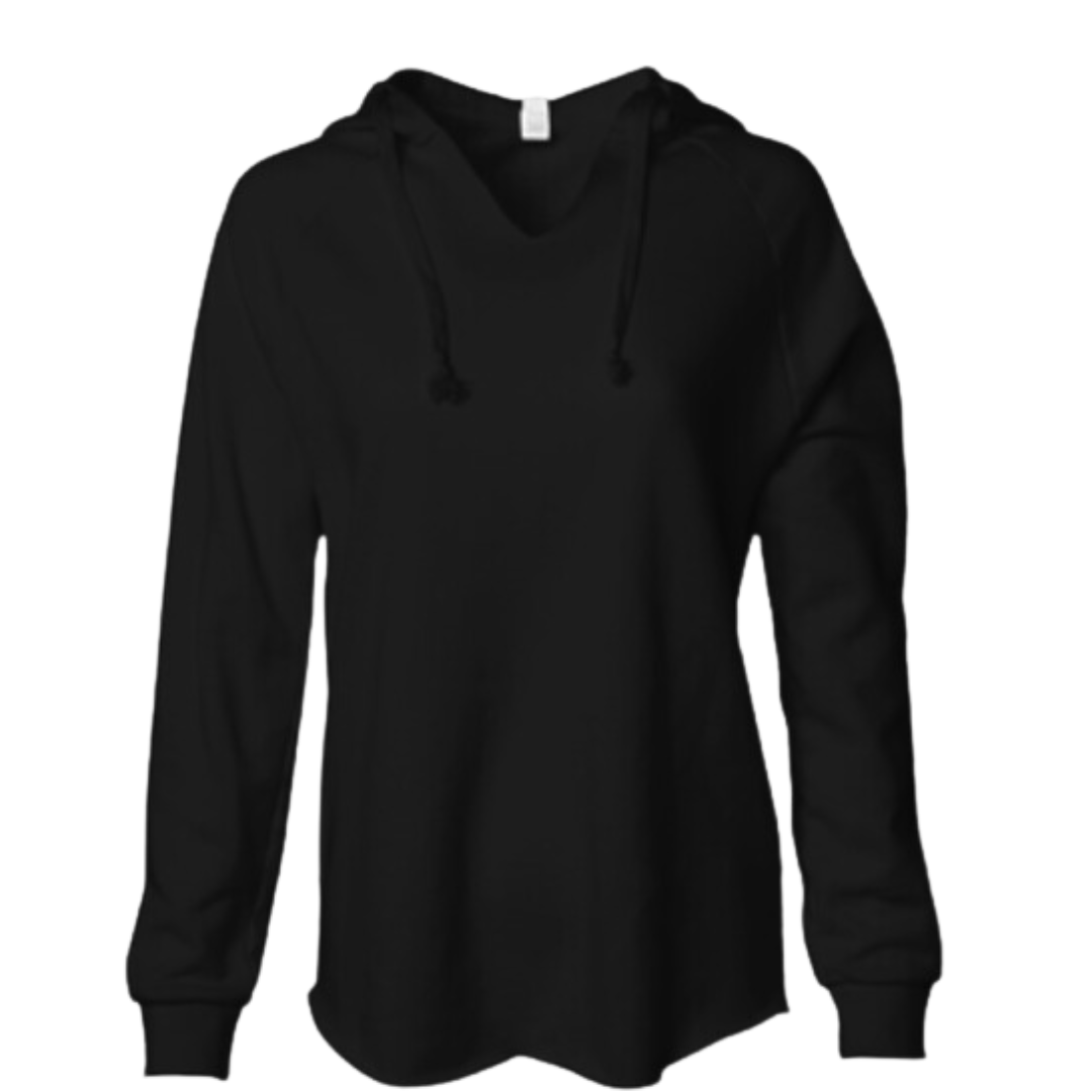 Personalized Lightweight Women's Hoodie - Black