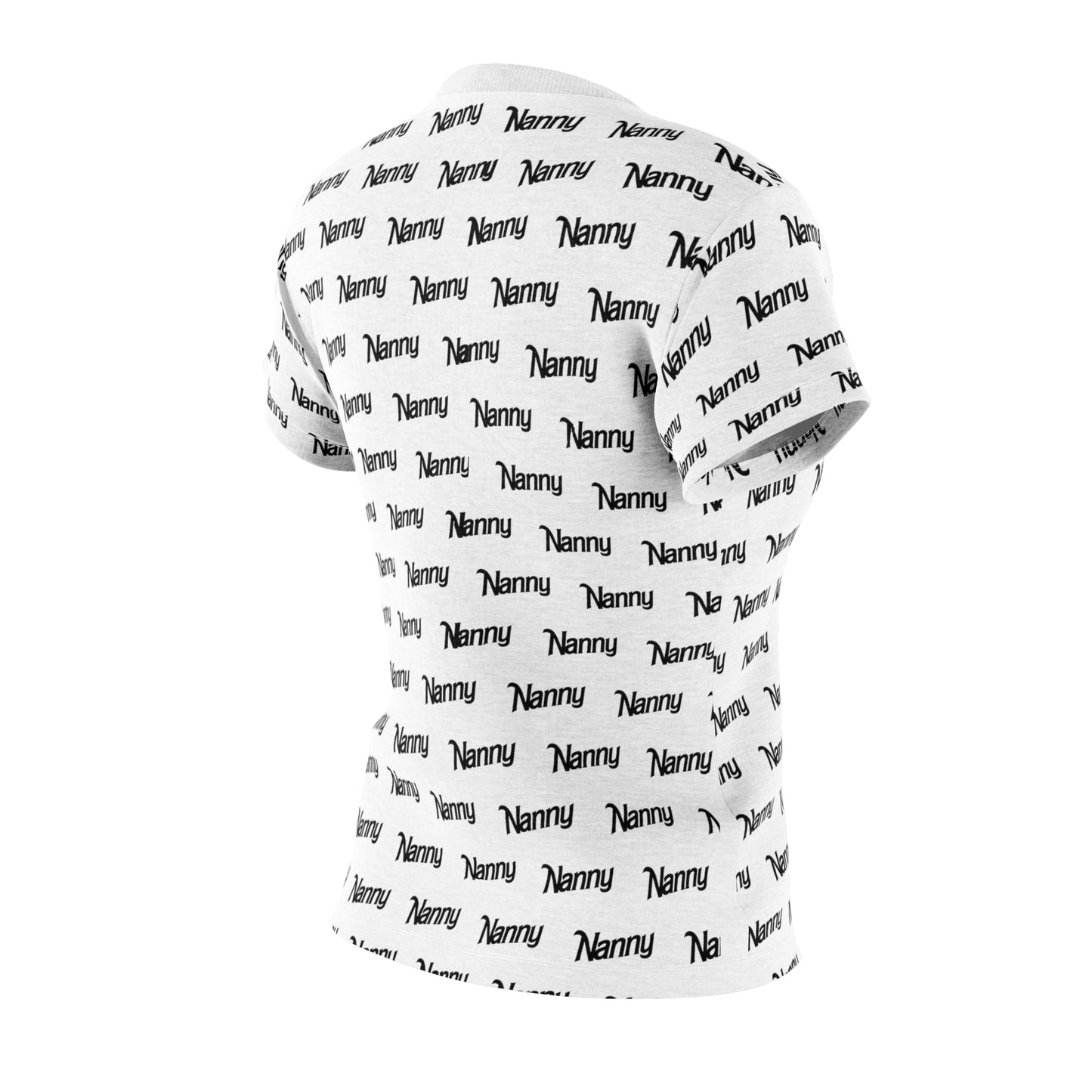Nanny - Women's Cut & Sew Tee (AOP) - Black