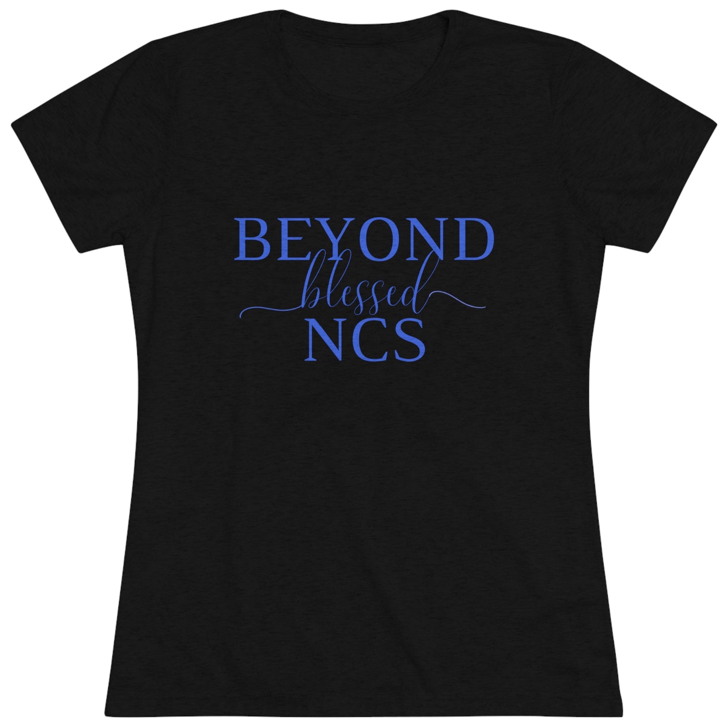 Beyond Blessed NCS - Women's Triblend Tee - Royal Blue