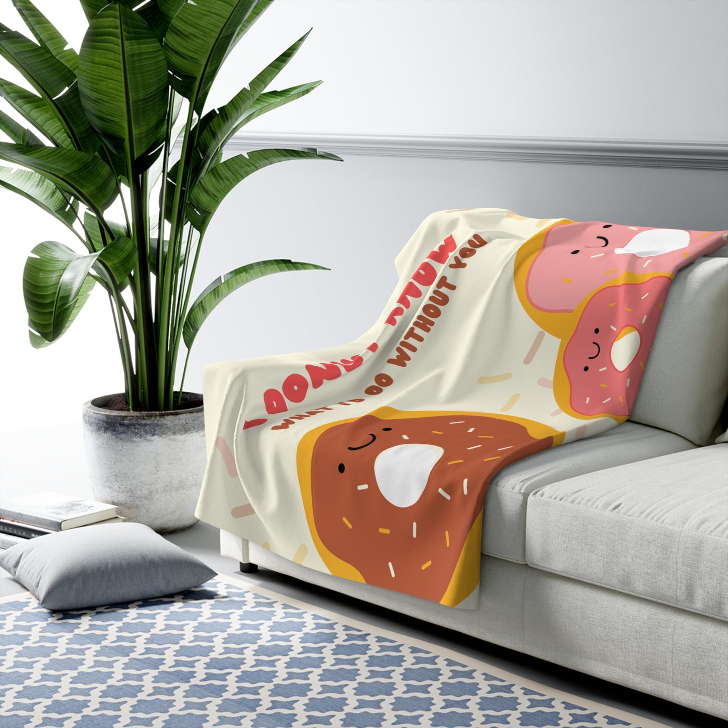 Donut Sherpa Blanket
