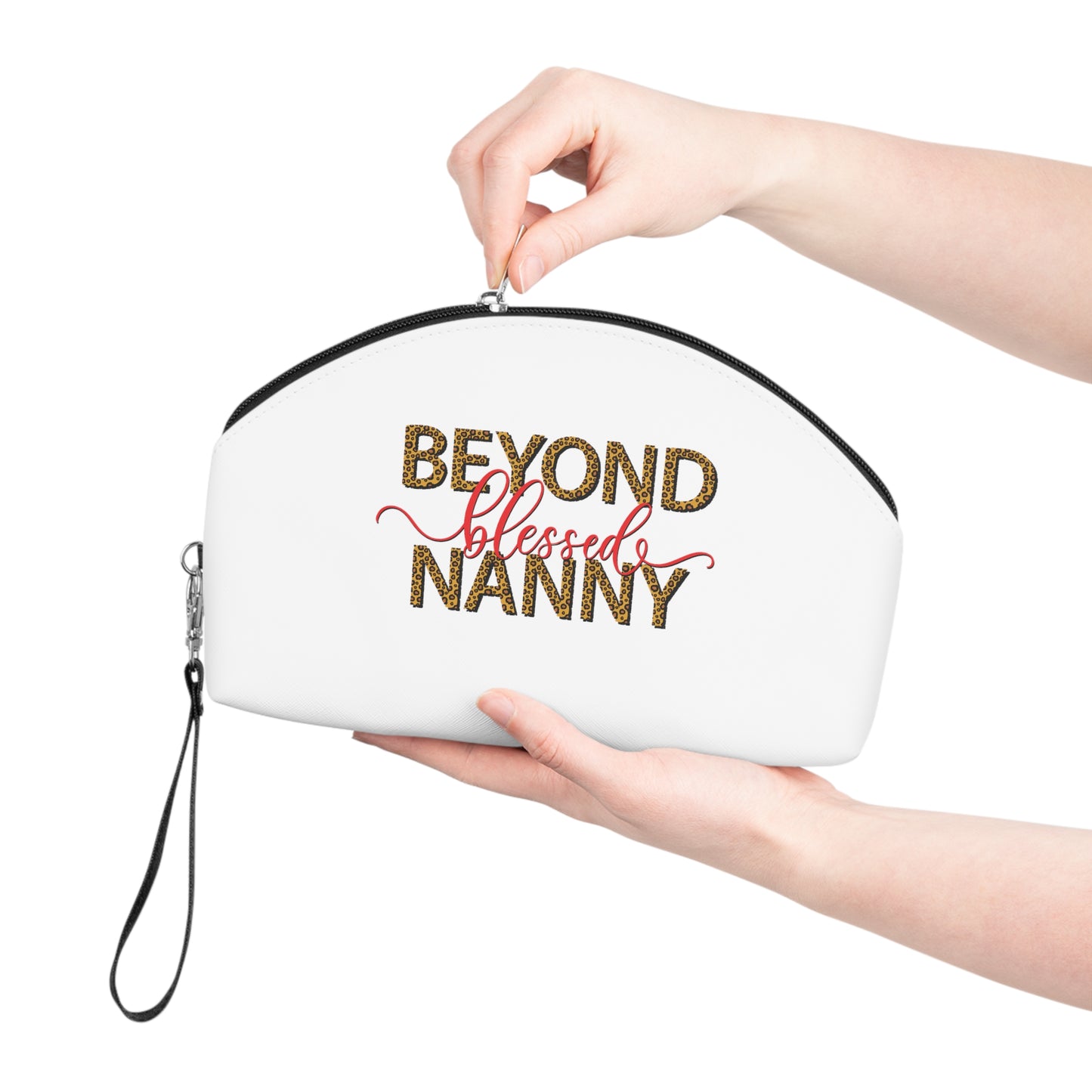Beyond Blessed Nanny - Red - Makeup Bag
