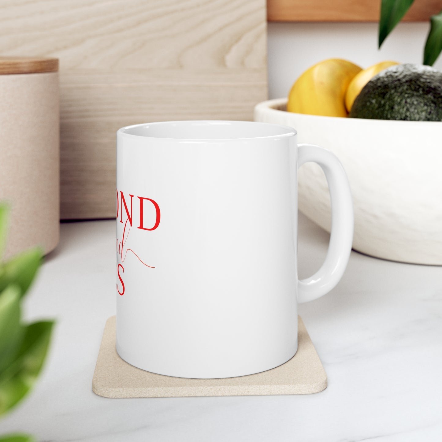 Beyond Blessed NCS - Plain Ceramic Mug 11oz - Red