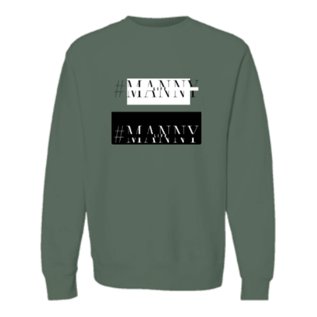 Men's Premium Cross Grain Crewneck - Alpine Green