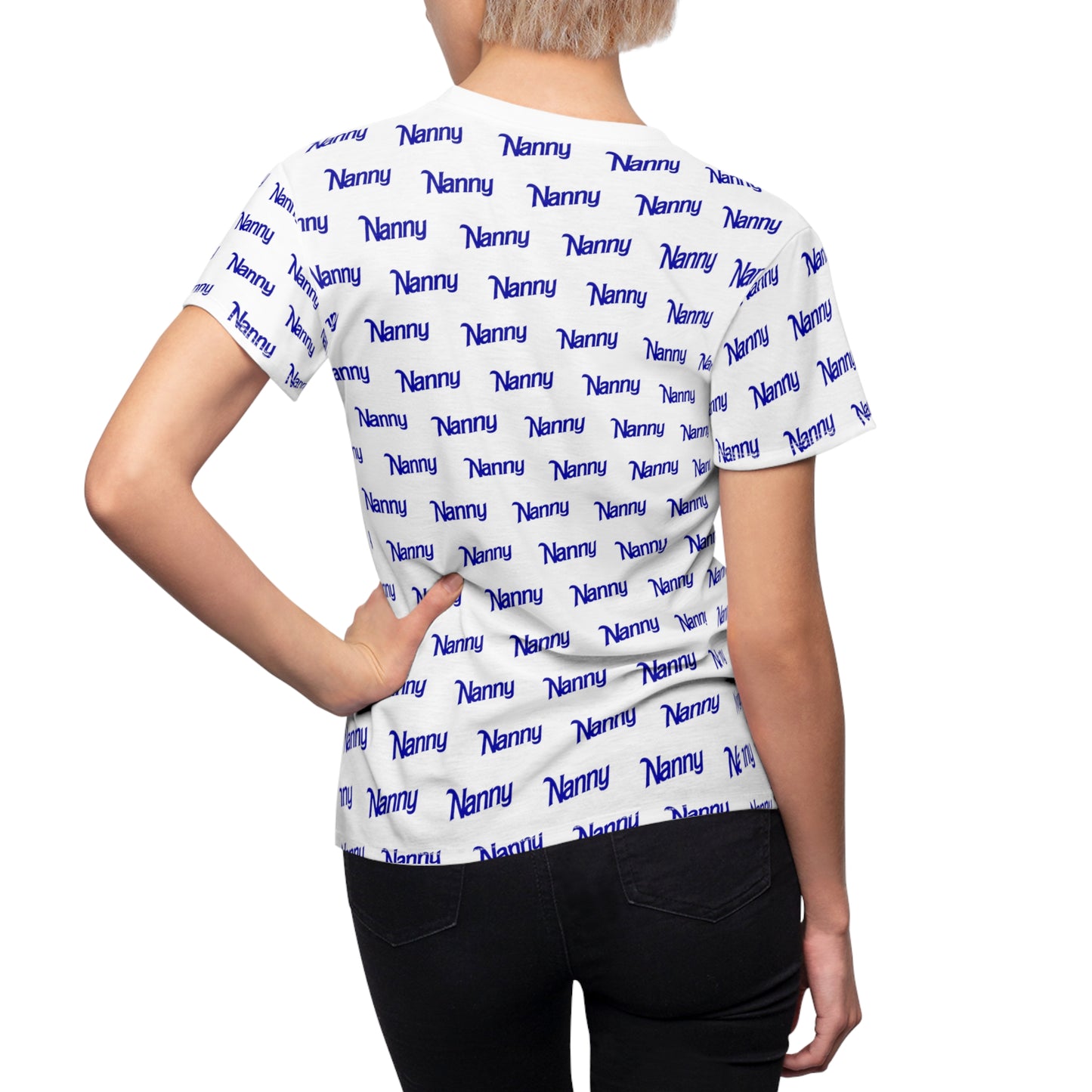 Nanny - Women's Cut & Sew Tee (AOP) - Royal Blue