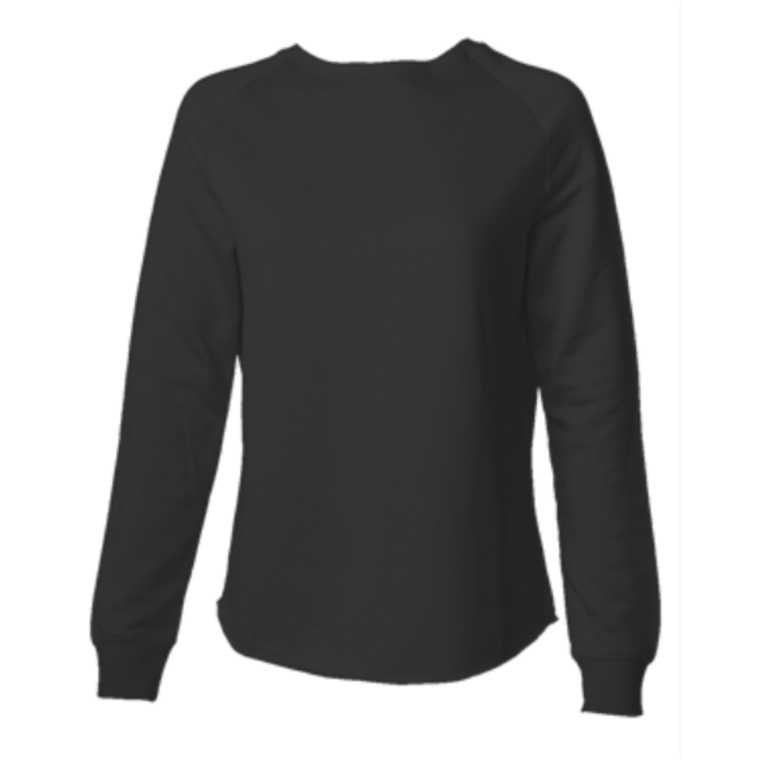 Personalized Lightweight Women's Sweatshirt - Black