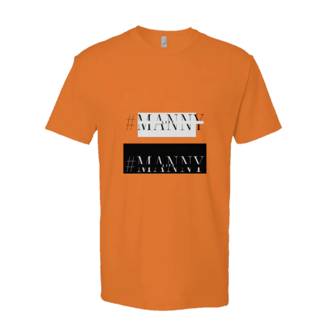 #Manny Life - Short Sleeve Tee - Orange