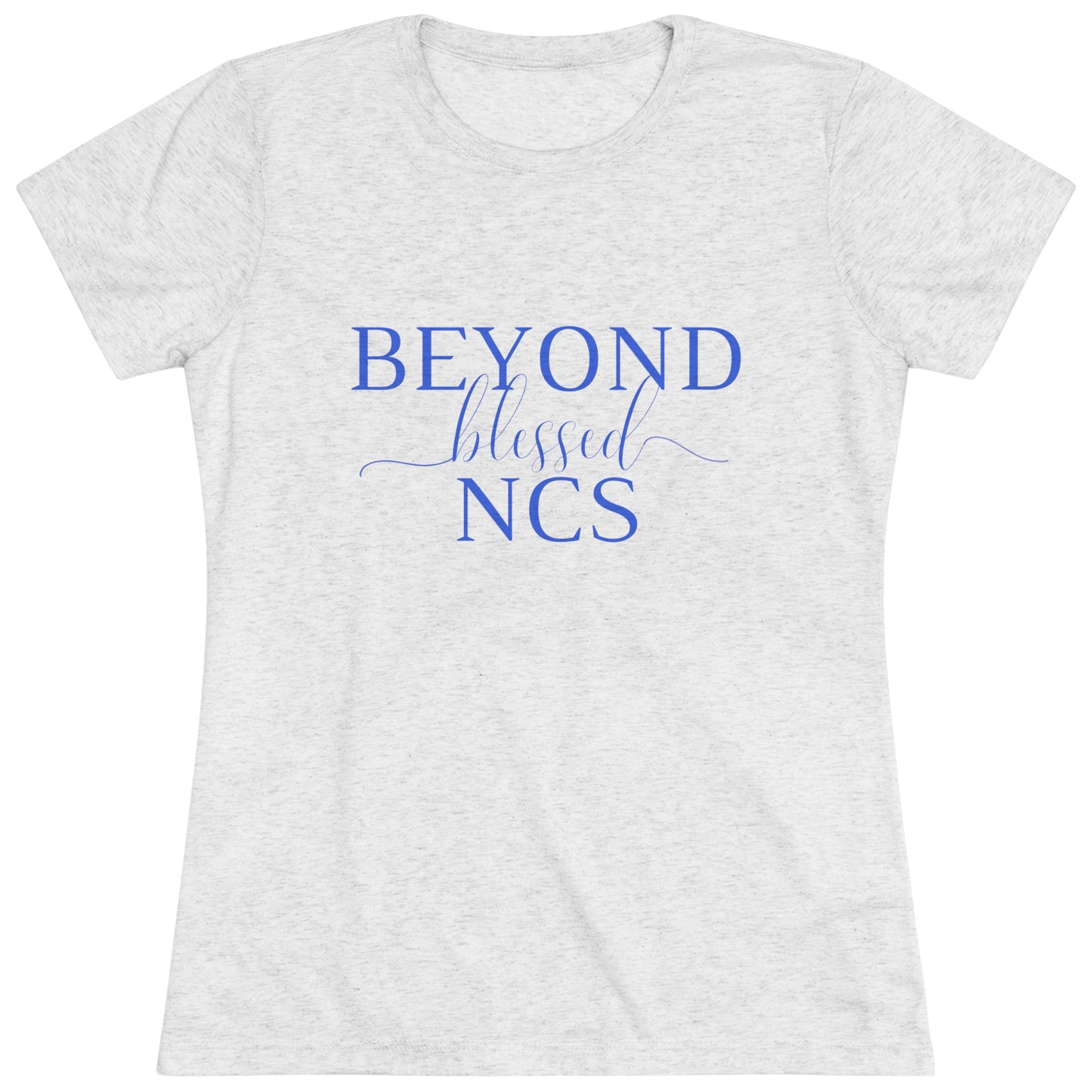 Beyond Blessed NCS - Women's Triblend Tee - Royal Blue