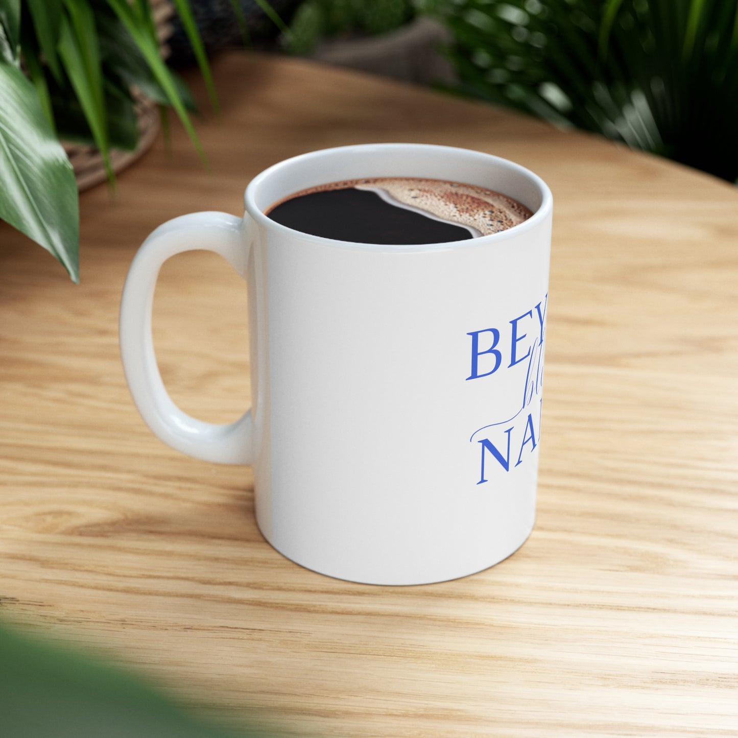 Beyond Blessed Nanny - Plain Ceramic Mug 11oz - Royal Blue