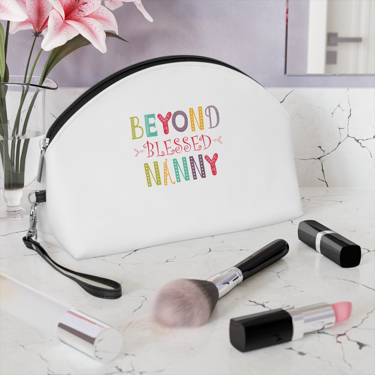 Beyond Blessed Nanny - Playful - Makeup Bag