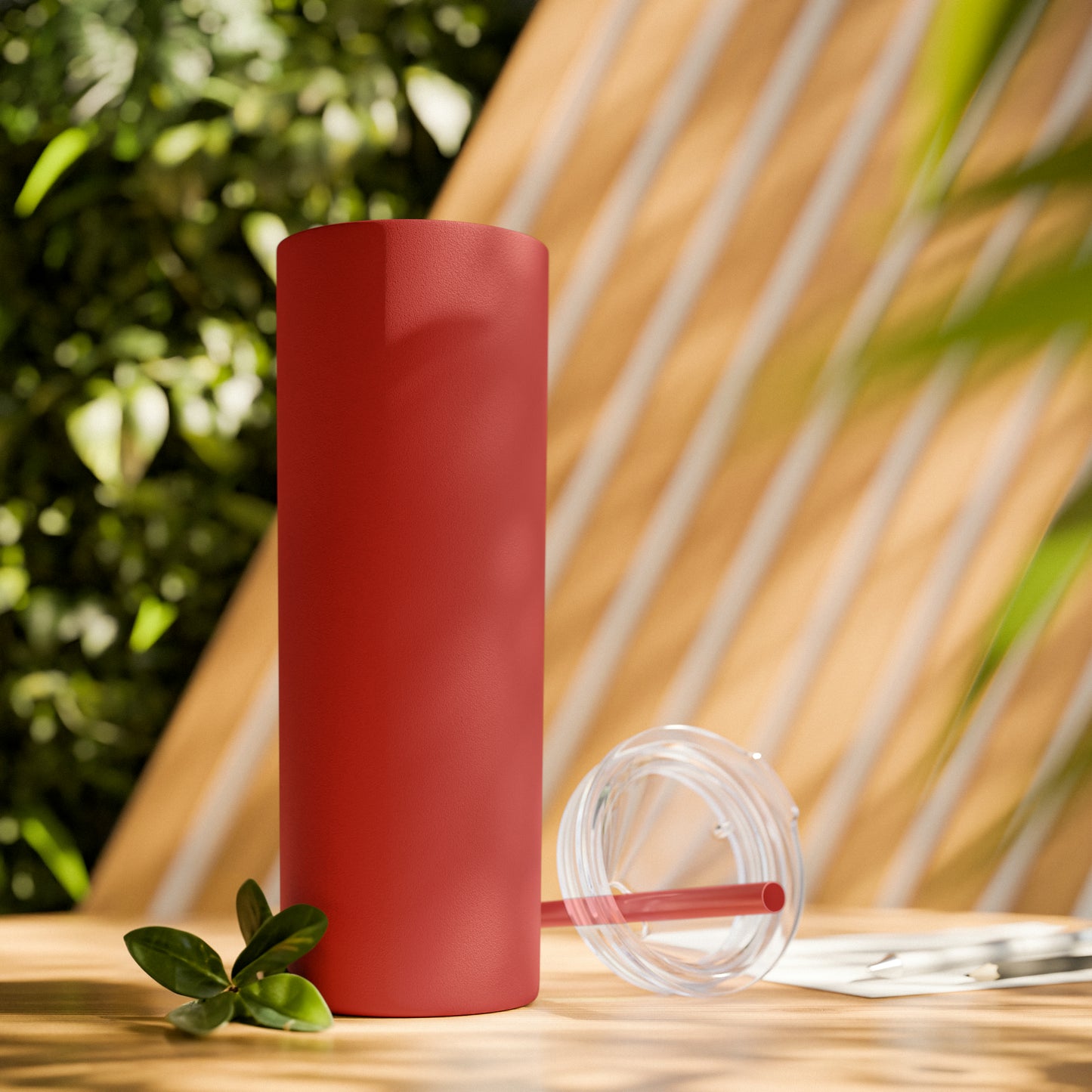 Personalized Design Skinny Tumbler with Straw, 20oz