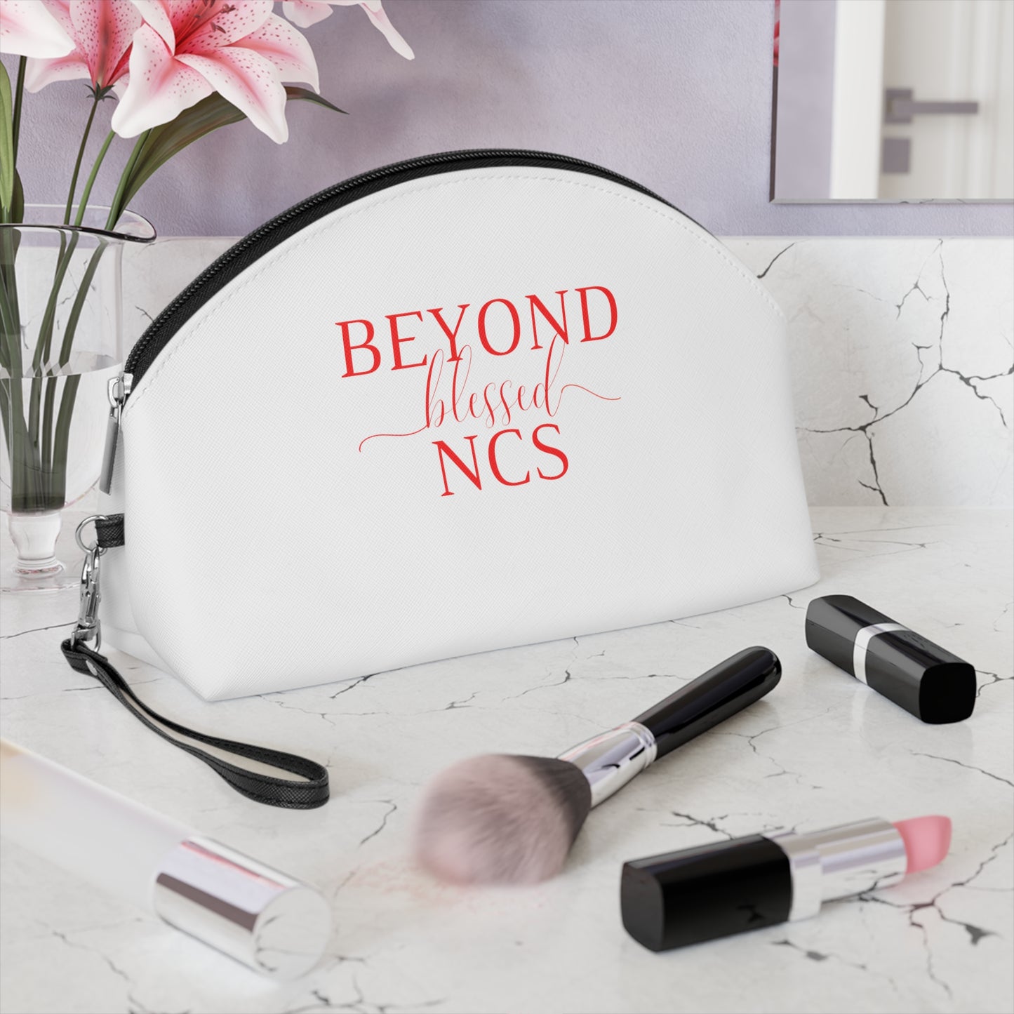 Beyond Blessed Doula - Makeup Bage - Red