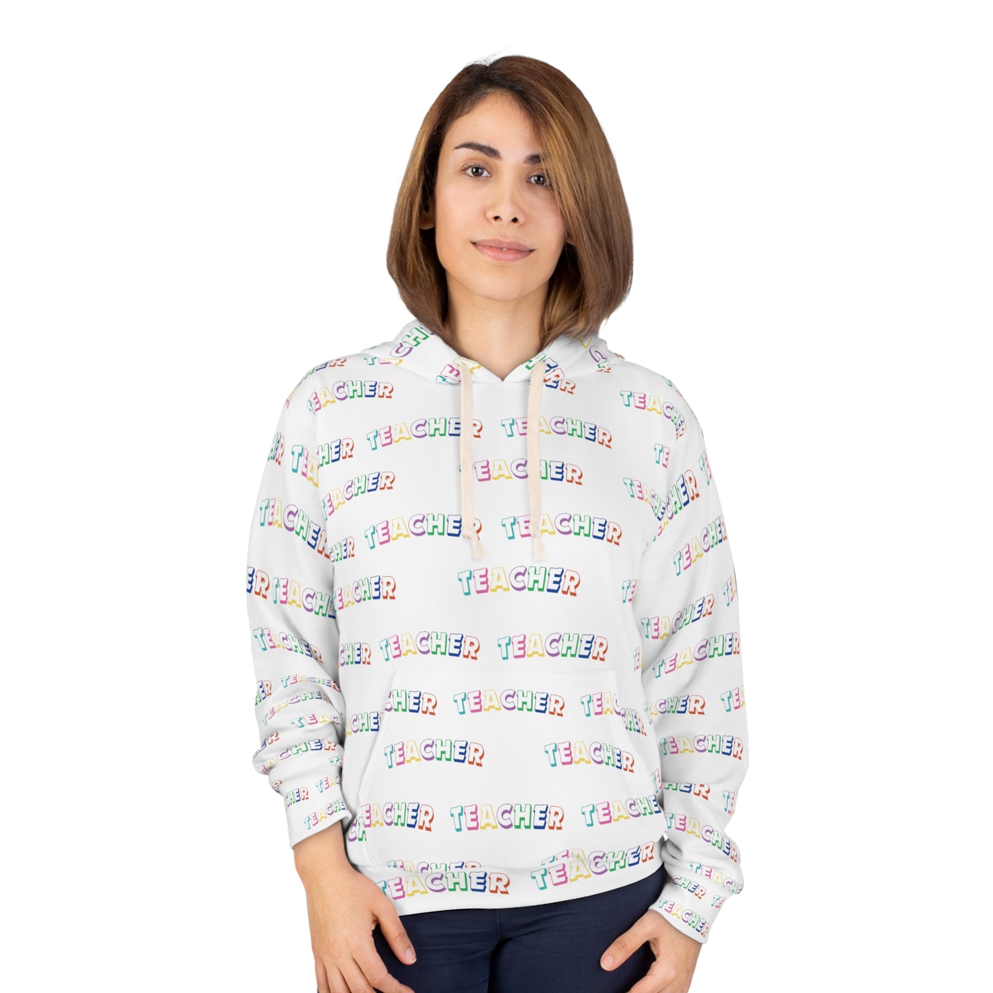 Teacher - Allover Print Pullover Hoodie (AOP)