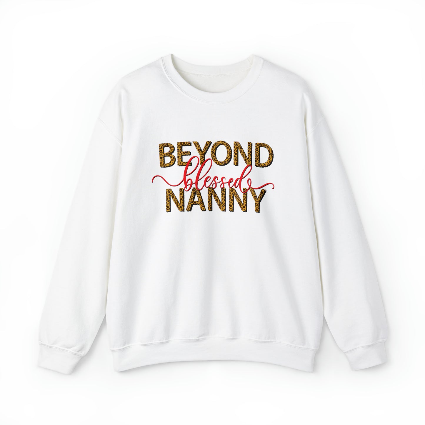 Beyond Blessed Nanny - Red - Crewneck Sweatshirt