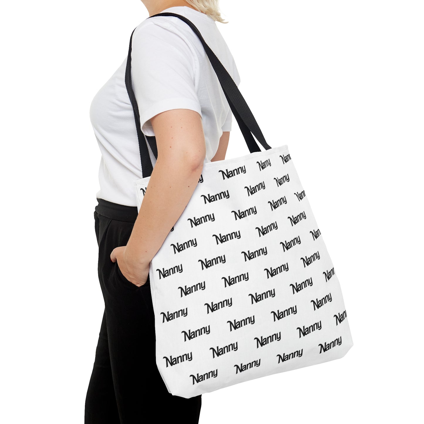 Nanny - Tote Bag (AOP) - Black
