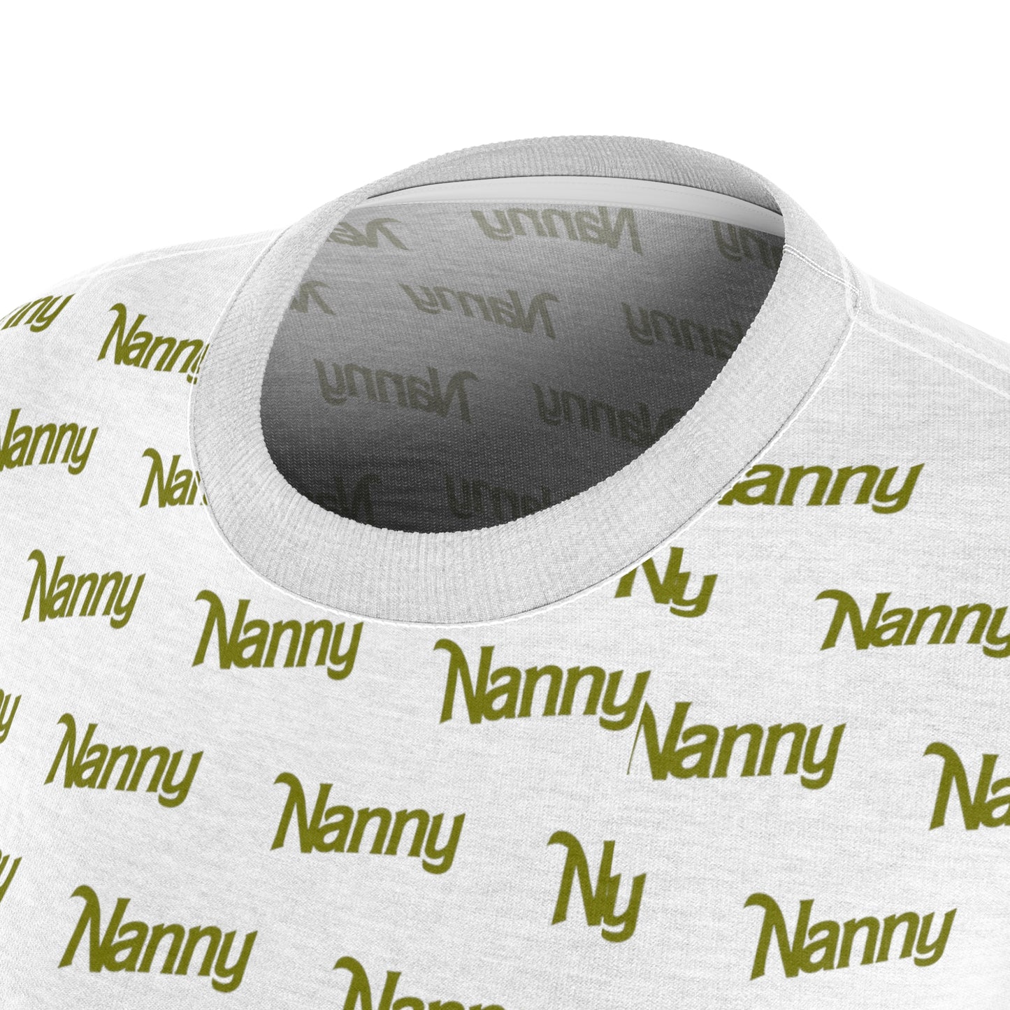 Nanny - Women's Cut & Sew Tee (AOP) - Olive Green