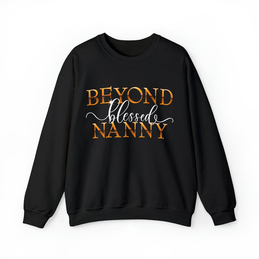 Beyond Blessed Nanny - White - Crewneck Sweatshirt