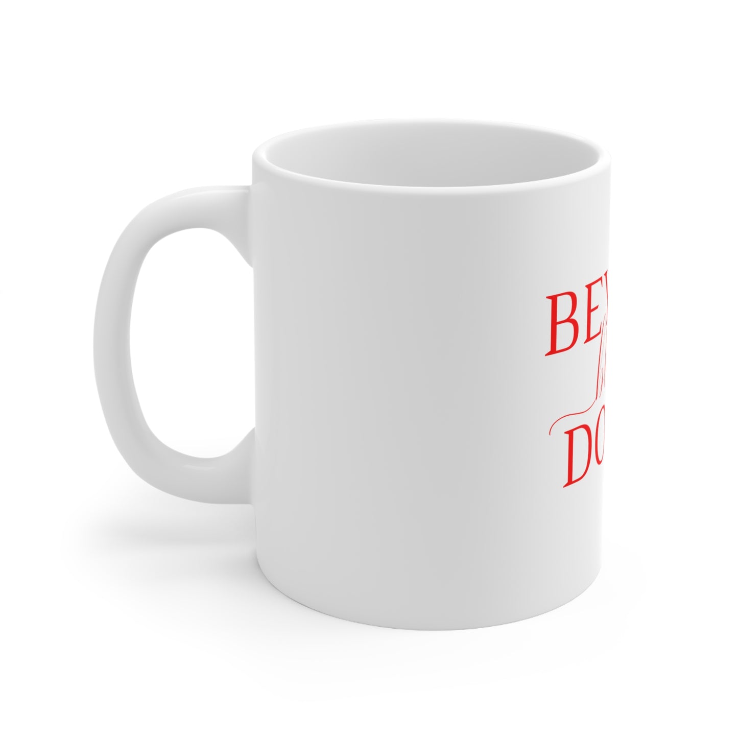 Beyond Blessed Doula - Plain Ceramic Mug 11oz - Red