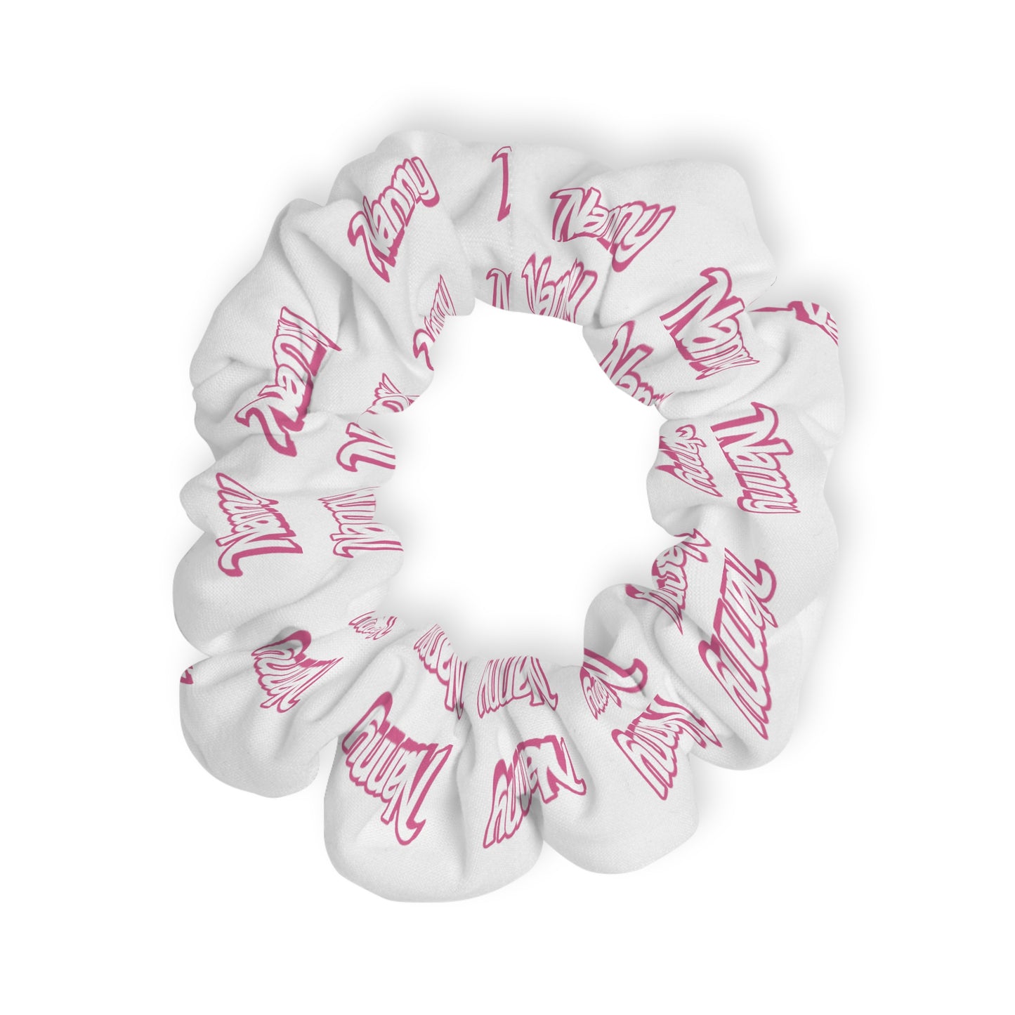 Blush Scrunchie - White
