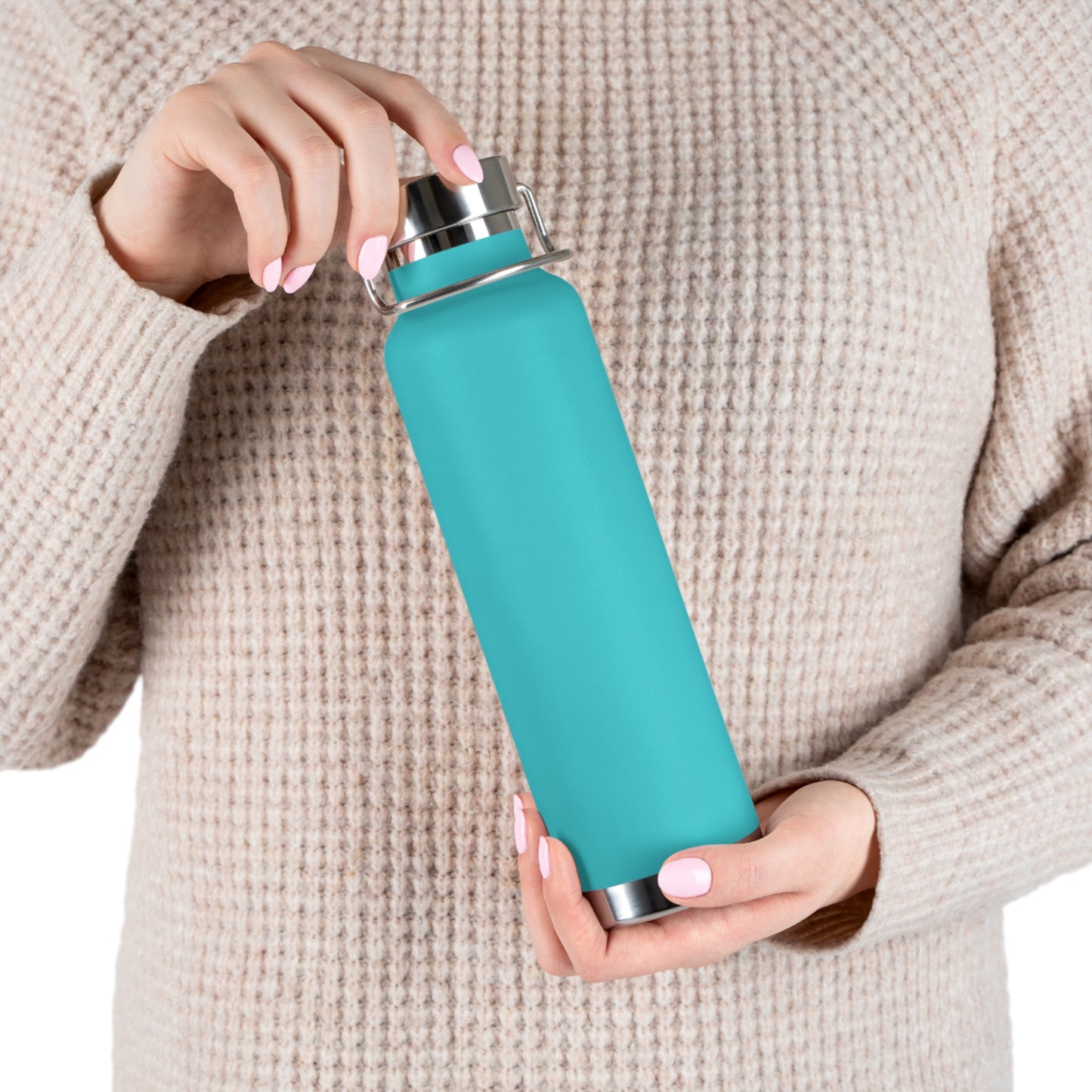 Personalized Design Copper Vacuum Insulated Bottle, 22oz
