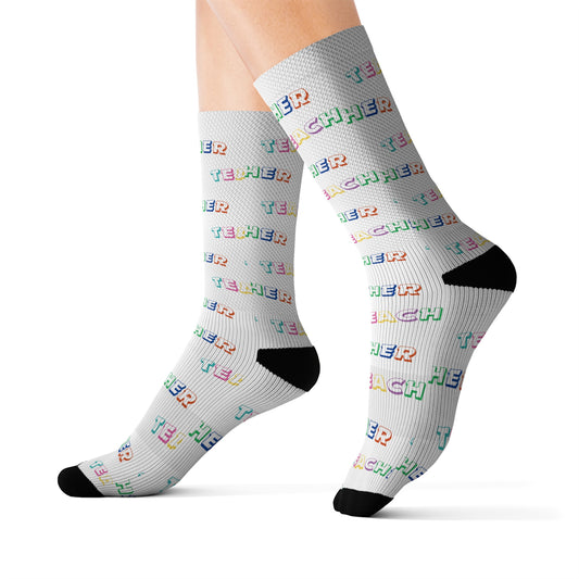 Teacher  - Allover Print Socks