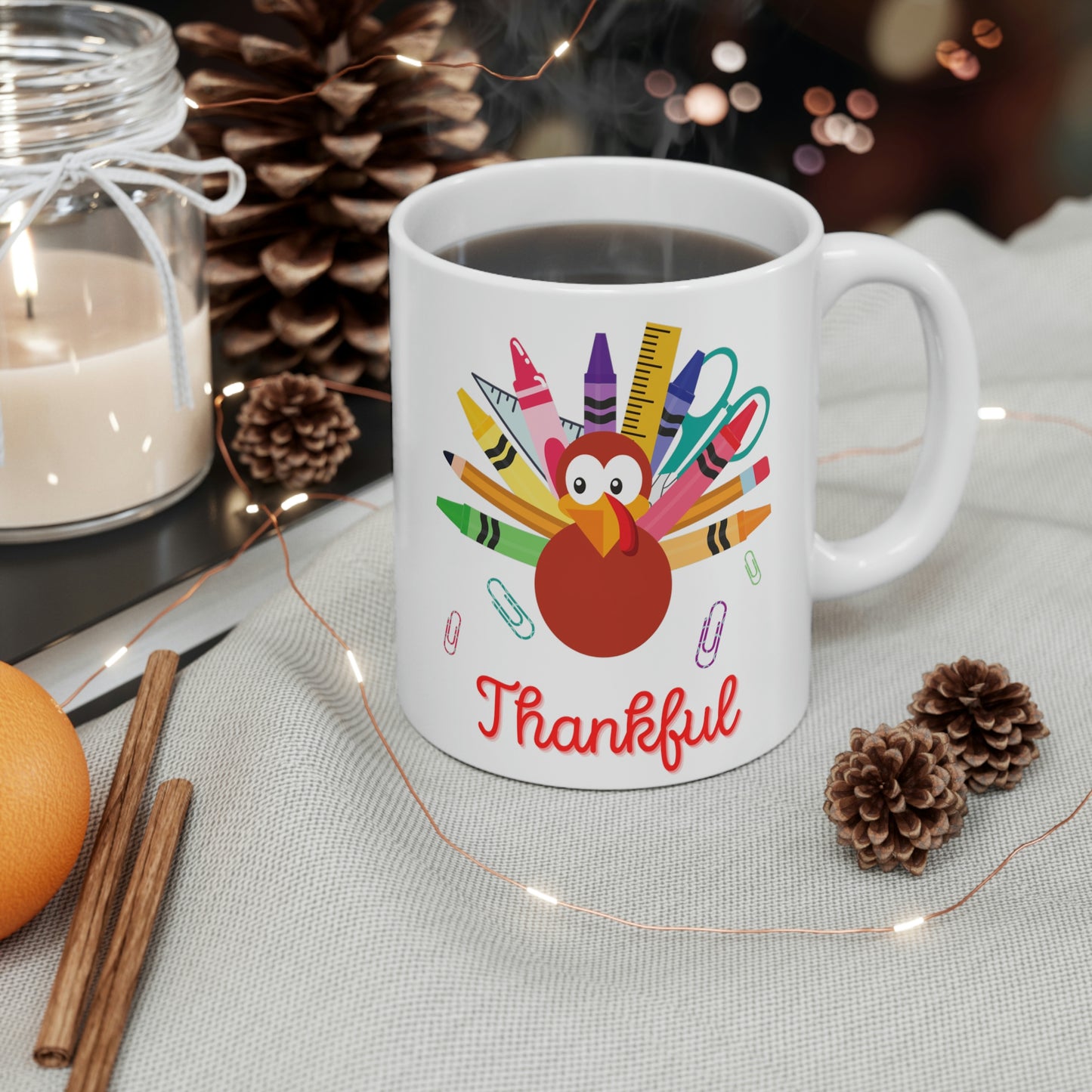 "Thankful" Mug 11oz