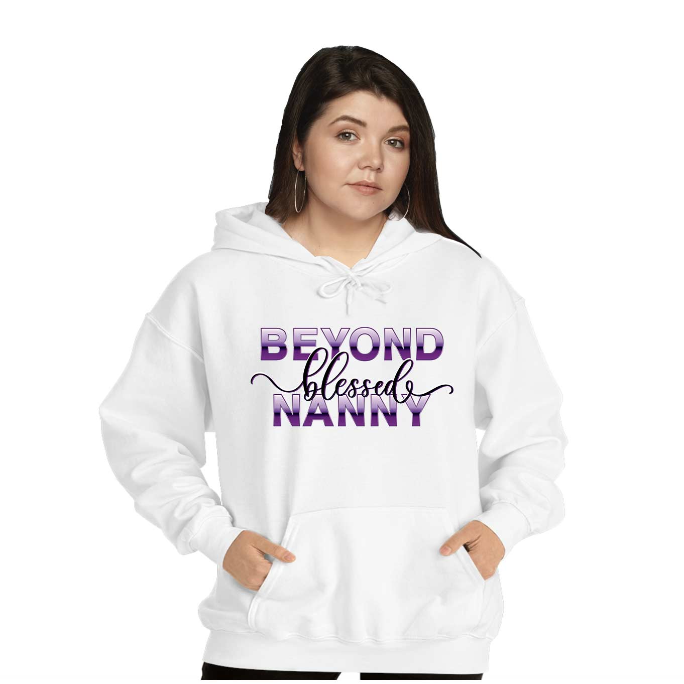 Beyond Blessed Nanny - Purple - Hoodie